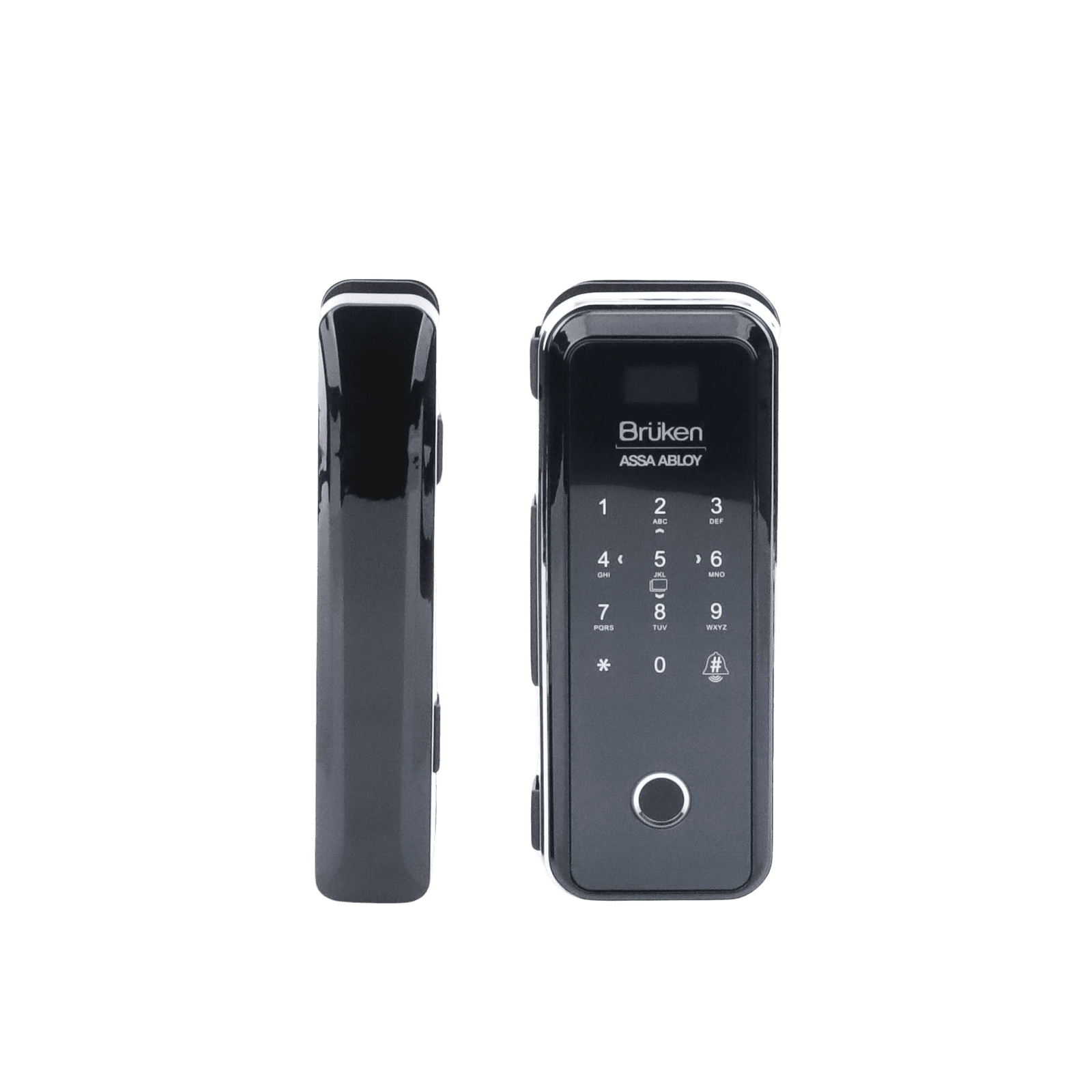 Cerrojo Electrónico con Lector de Huella/ Contraseña/ Tarjeta para Puerta de Vidrio BRK3550 - BRUKEN ASSA ABLOY