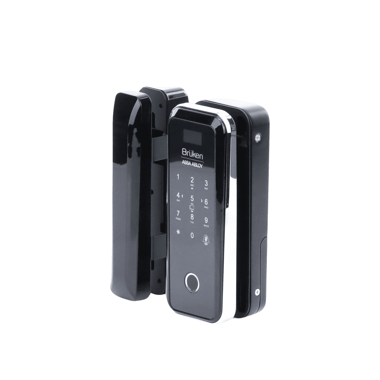 Cerrojo Electrónico con Lector de Huella/ Contraseña/ Tarjeta para Puerta de Vidrio BRK3550 - BRUKEN ASSA ABLOY
