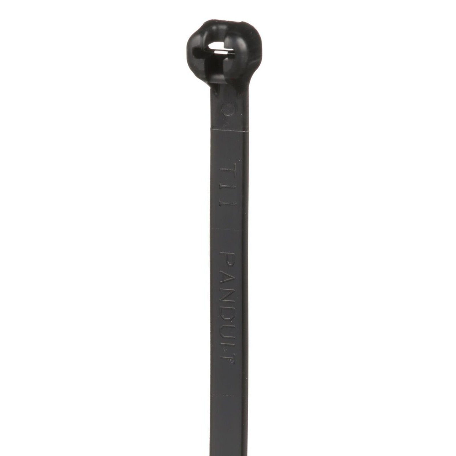 Cincho de Nylon 6.6 Dome-Top®, Con Lengüeta de Bloqueo de Acero Inoxidable, 203 mm largo x 4.7mm ancho, Color Negro, Exterior Resistente a Rayos UV, Paquete de 1000pz BT2S-M0 - PANDUIT