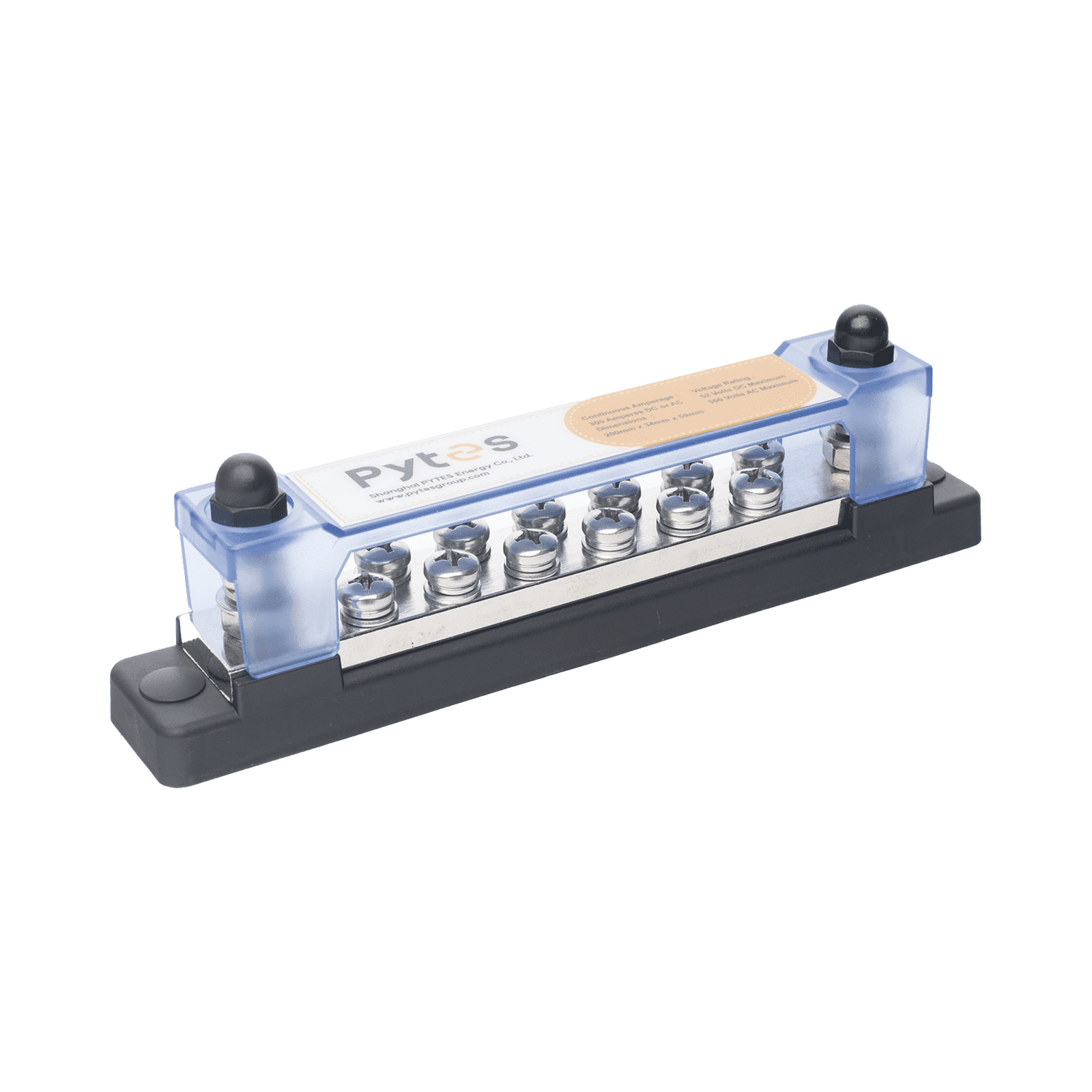 Bloque de Terminales de 12+2  Líneas, 300A, para Baterias BUSBAR300A - PYTES