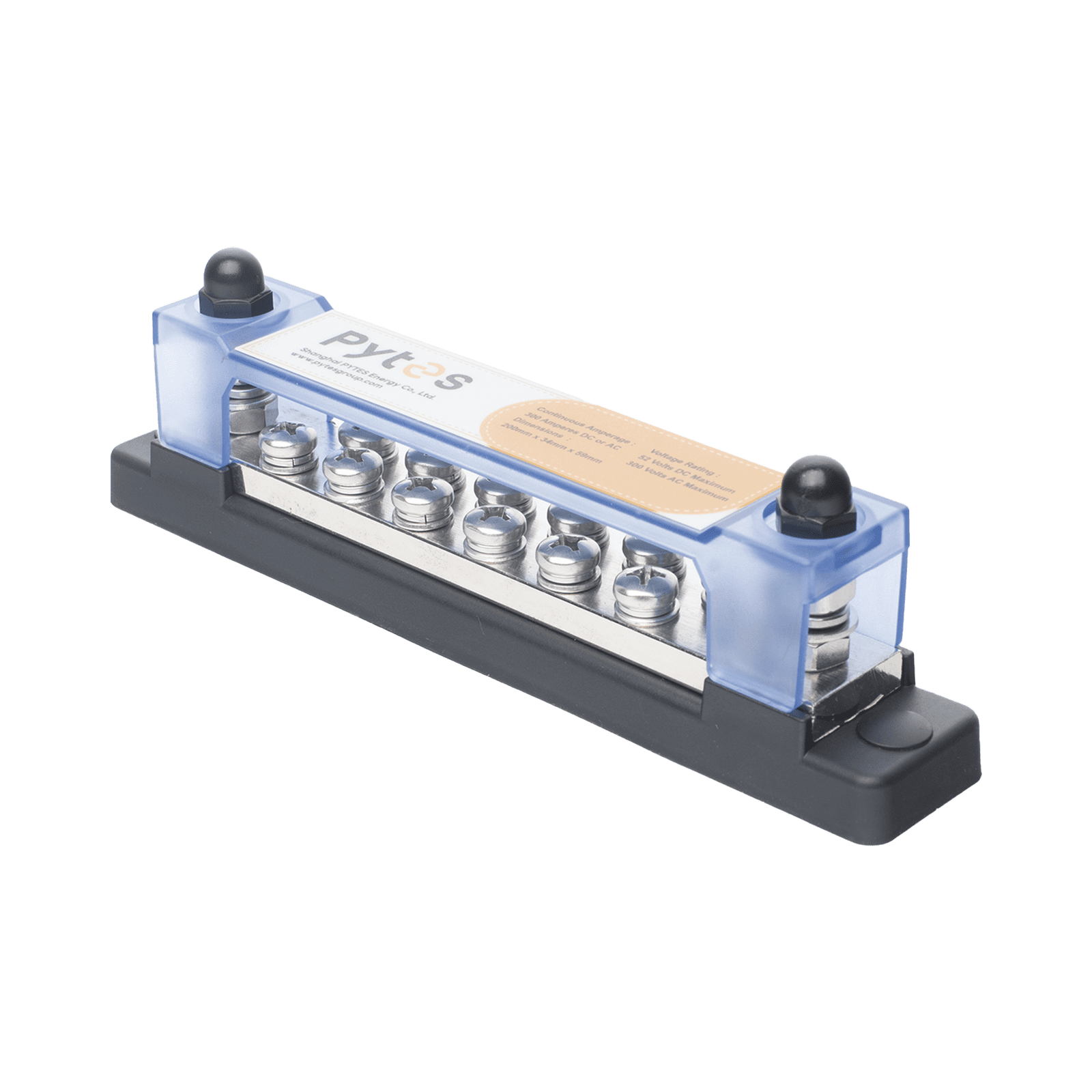 Bloque de Terminales de 12+2 Líneas, 300A, para Baterias BUSBAR300A - PYTES