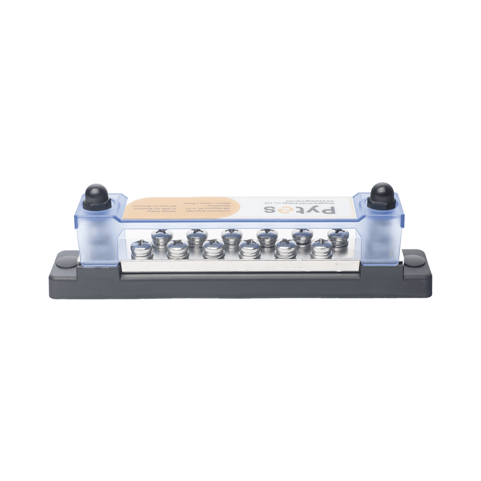 Bloque de Terminales de 12+2 Líneas, 300A, para Baterias BUSBAR300A - PYTES