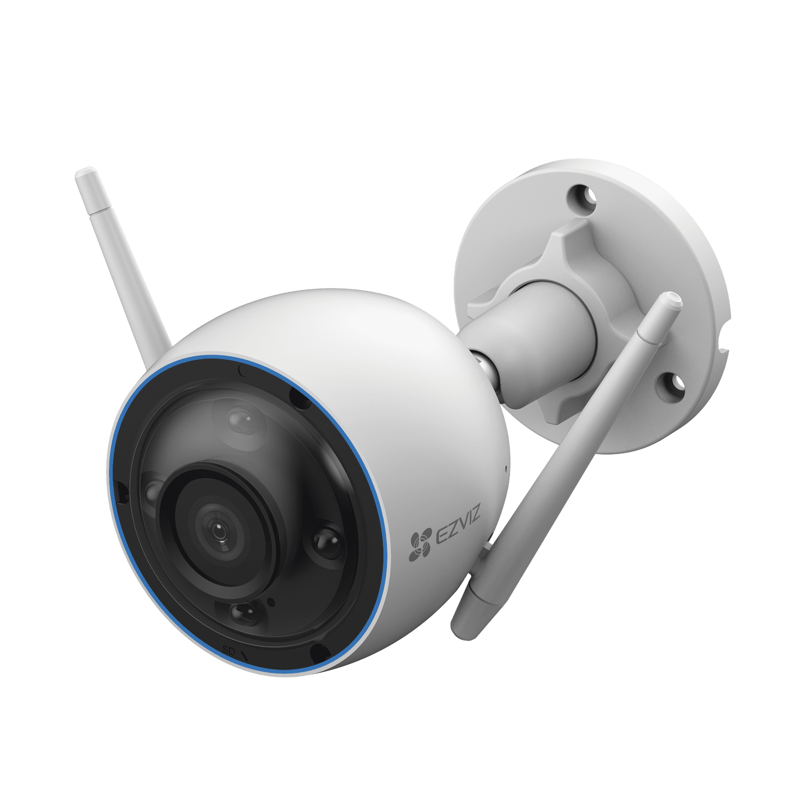 Bala WiFi / 3 Megapixel (2K) / Detección humana / Detección De Vehiculo / Alertas de Voz Personalizables / Sirena / Luz Parpadeante / Colores en Oscuridad / Micro SD / Uso En Exterior CS-H3-2K - EZVIZ