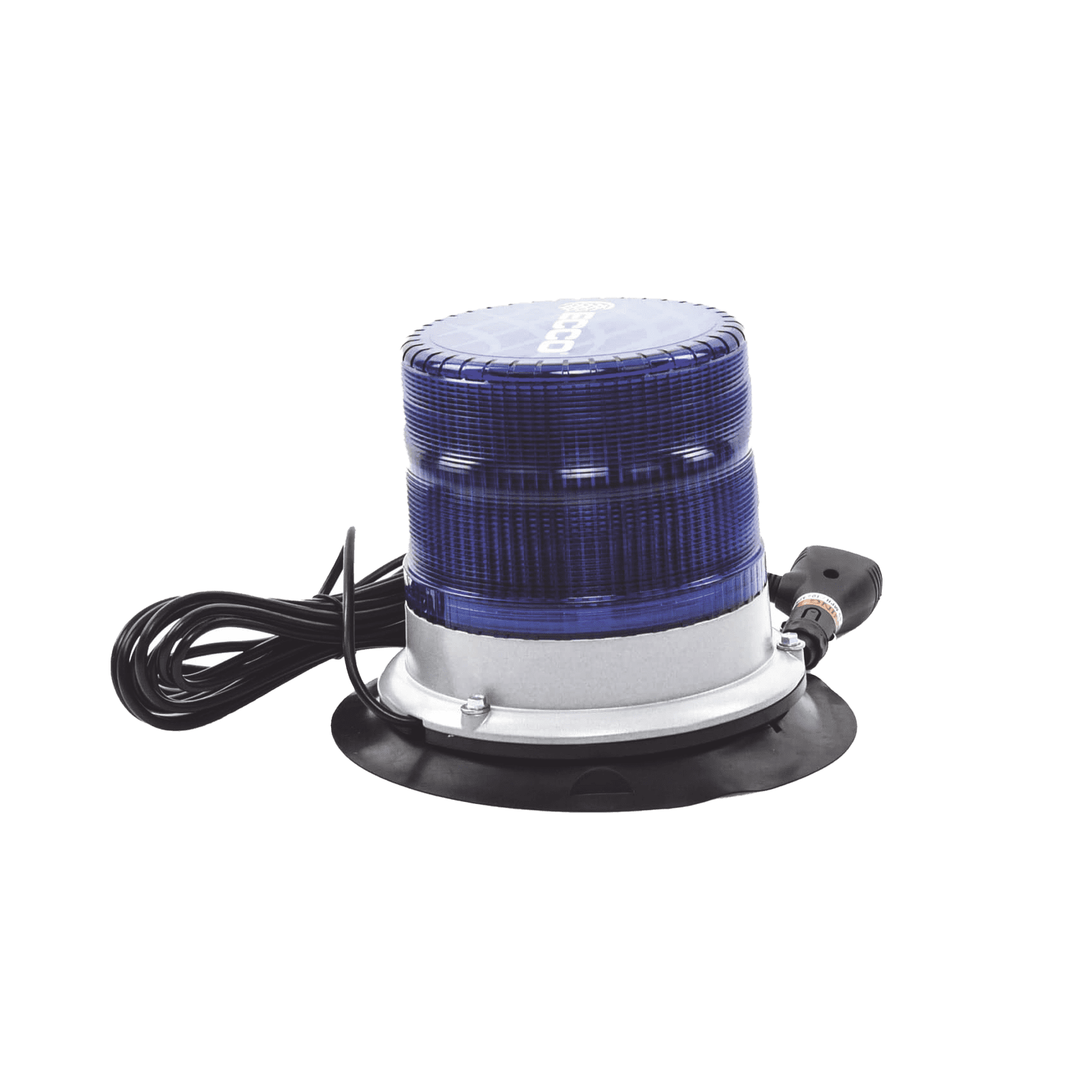 Baliza led pulso, 12-24vdc, 11 patrones de flash, montaje de imán de vacío, azul X7960BVM - ECCO