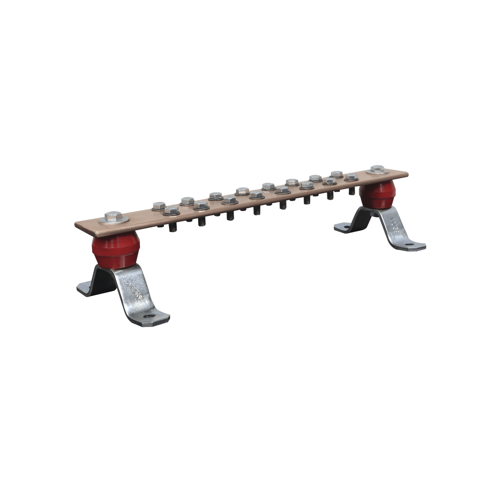 Barra de Unión de Cobre de 16 Contactos 2″ x 15-1/4″ x 1/4″ (50.8 x 387.35 x 6.35 mm) TG-BPS-240 - TOTAL GROUND