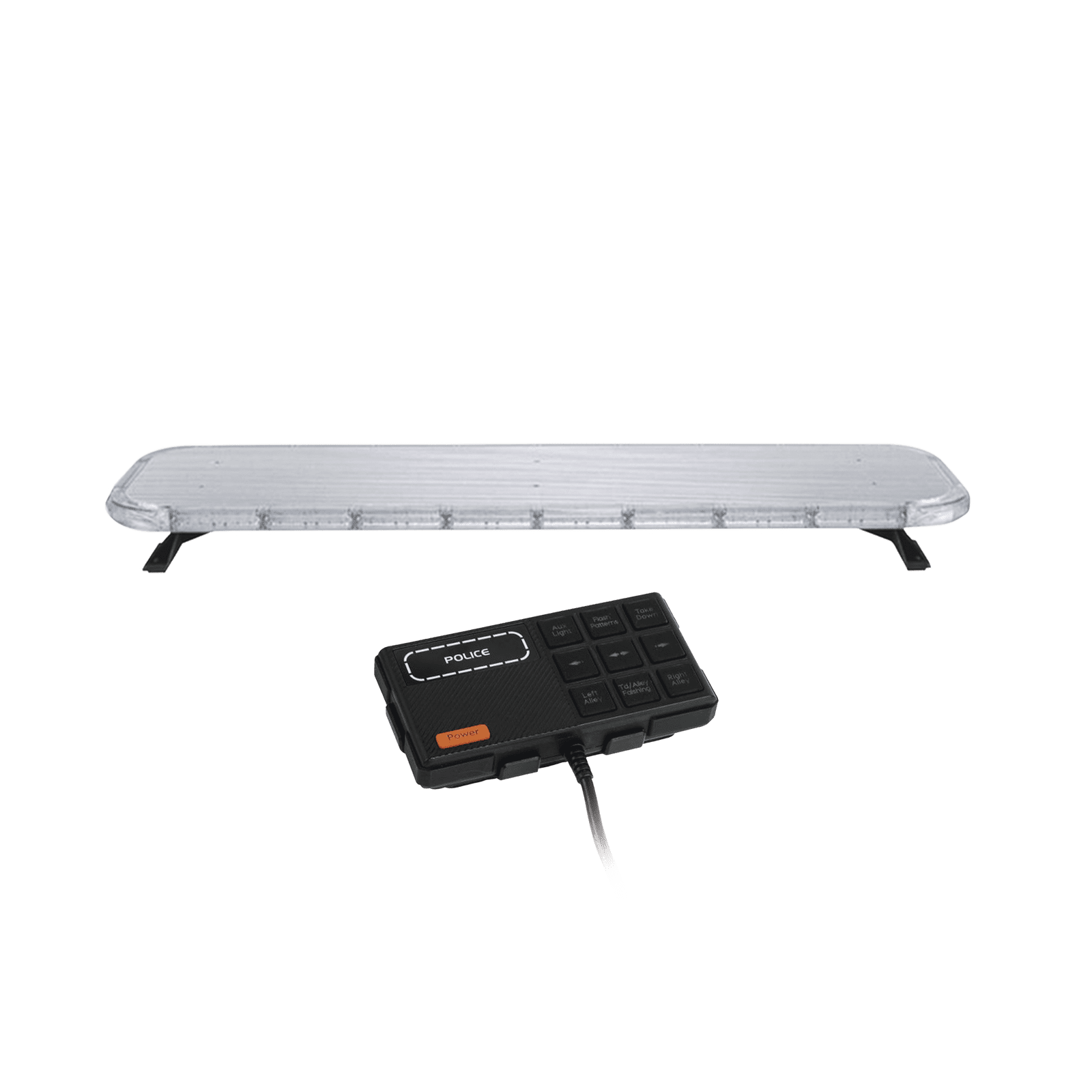 Barra de luces LED de 46″ Rojo/Azul , De 132 LEDs, Controlador Incluido, Ideal para Equipar Unidades de Seguridad Publica X75RBS