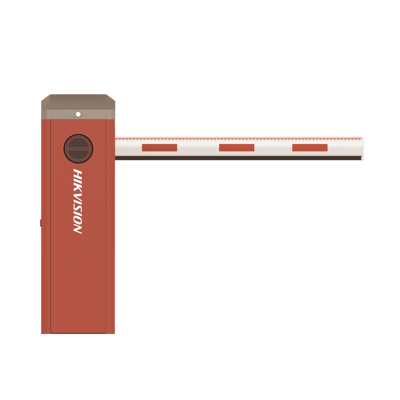 Barrera Vehicular USO CONTINUO 5,000,000 Ciclos MCBF / Brazo INCLUIDO de 3 mts Iluminación Rojo/Verde 24v / Apertura en 2 Seg (Ajustable) / Cambio de sentido en campo DS-TMG520-H/A/B(3M/24V) - HIKVISION