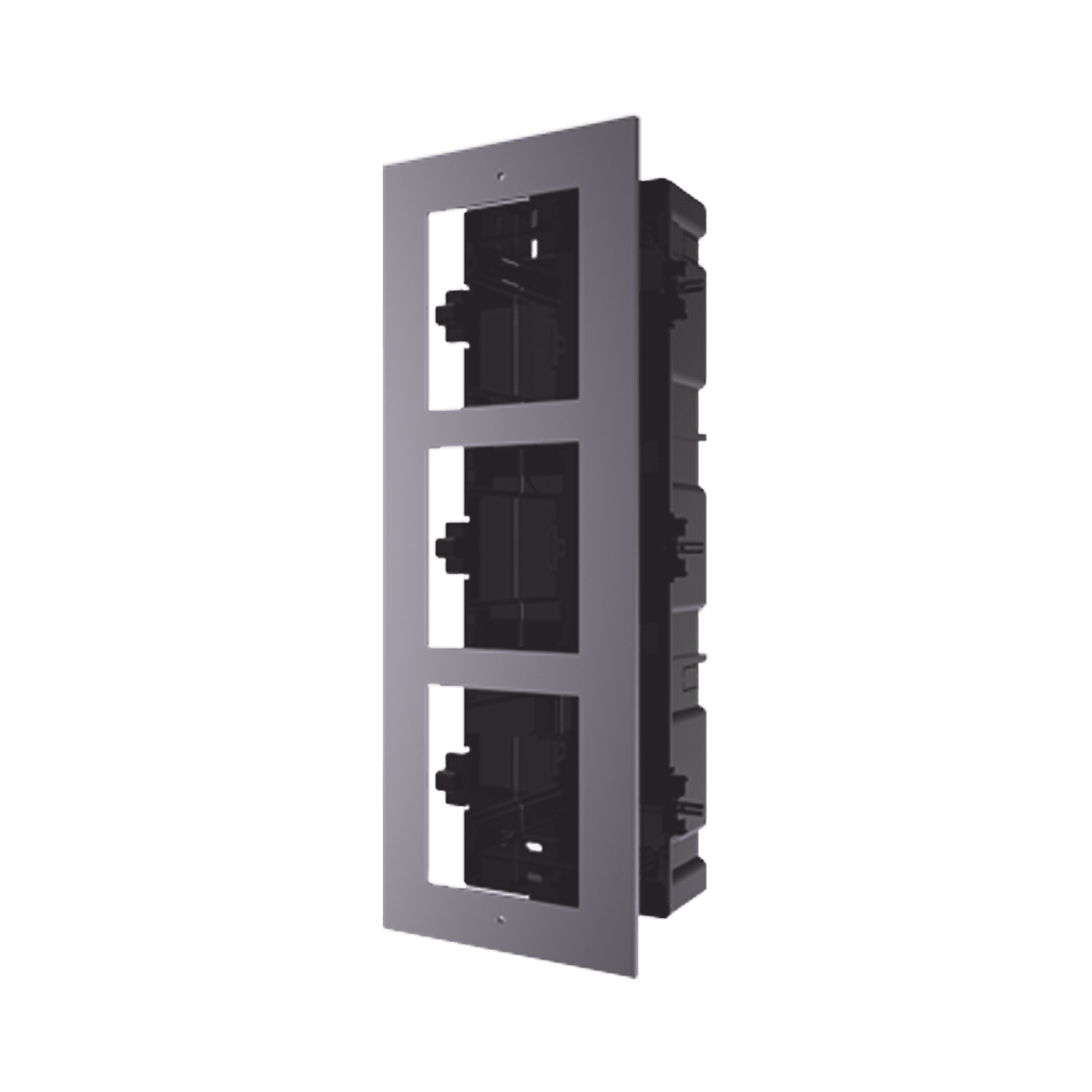 Base de 3 Espacios para EMPOTRAR Módulos de Videoporteros Hikvision DS-KD-ACF3 - HIKVISION