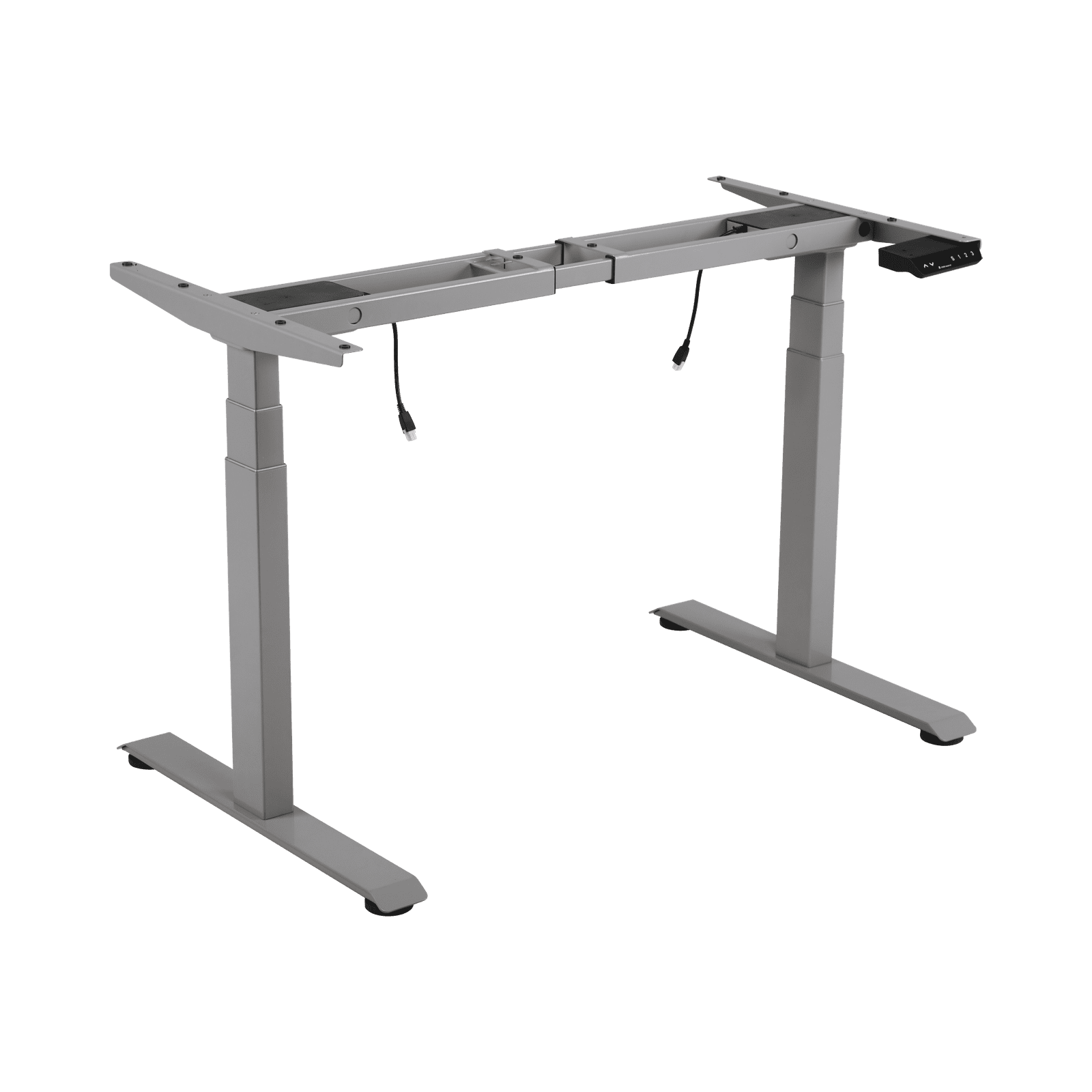 Base de Escritorio Motorizado Profesional / Altura Ajustable 60-125cm / Estructura Estable / Funcionamiento Suave / 3 Preset de Posiciones / Color Gris / Soporta hasta 100Kg de carga EM33-2A3 - EPCOM INDUSTRIAL