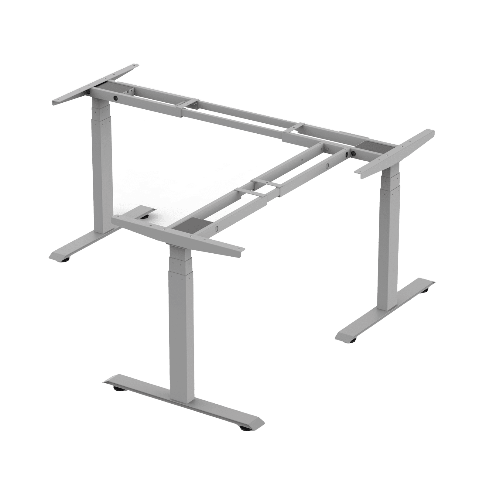 Base de Escritorio Motorizado Profesional Tipo L (3 Columnas) / Altura Ajustable 60-125cm / Estructura Estable / Funcionamiento Suave / 4 Preset de Posiciones / Color Gris / Soporta hasta 150Kg de carga EM33-3A3 - EPCOM INDUSTRIAL