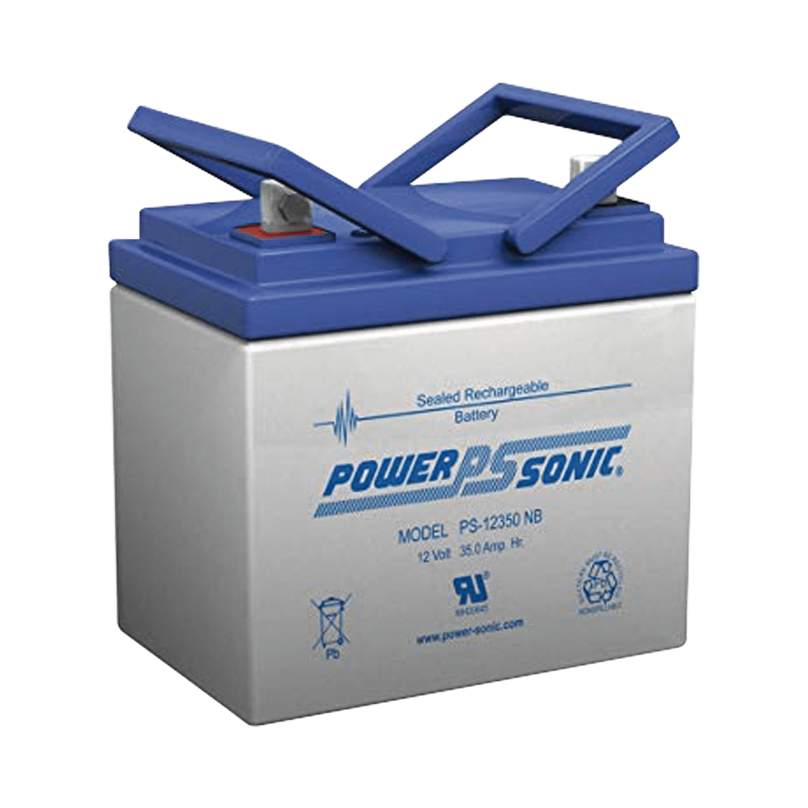 Batería 12V, 33AH, Para Respaldo, Tecnologías AGM/VRLA, 5 Años Vida Útil, Terminales NB, Reconocida UL PS-12330-NB - POWER SONIC