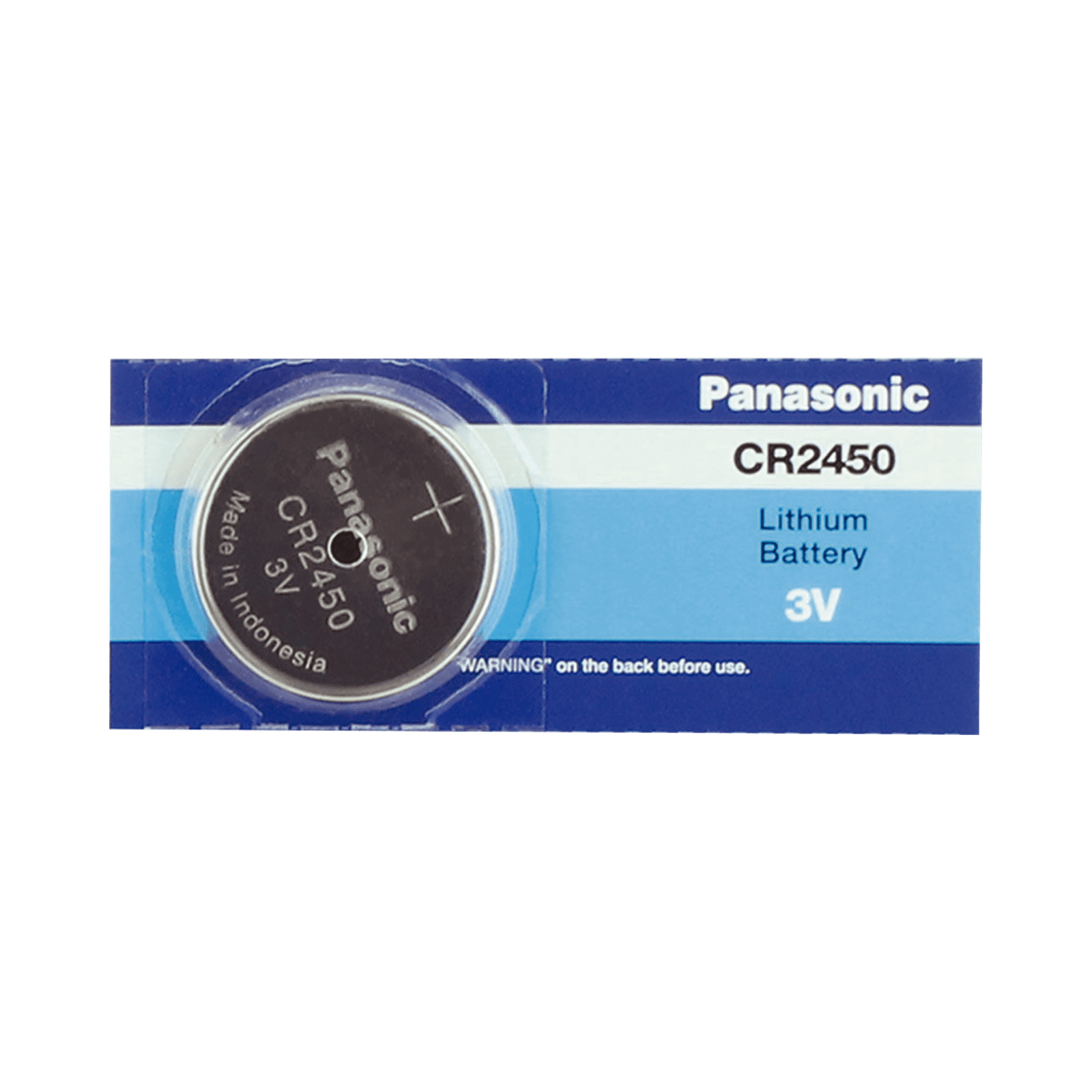 Batería de Litio tipo Moneda 3V / CR2450 ( Batería no recargable ) CR2450 - PANASONIC