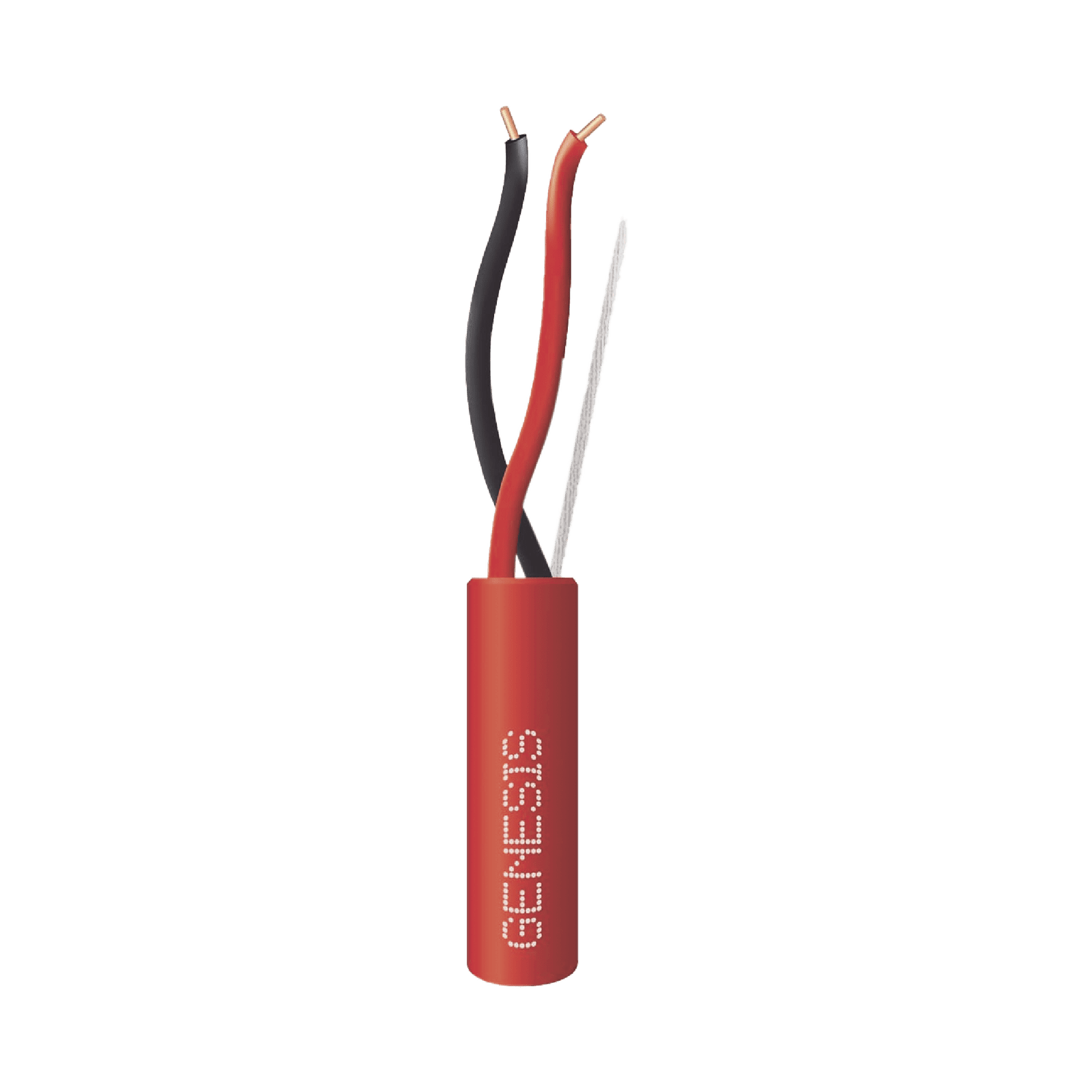 Bobina de 152 Metros de Alambre / 2 x 18 AWG / Resistente al Fuego / Color Rojo / Tipo FPLR- CL3R – C(UL) -FT4 / Para Sistemas Contra Incendio o Sistemas de Evacuación 4306-5504/500 - GENESIS