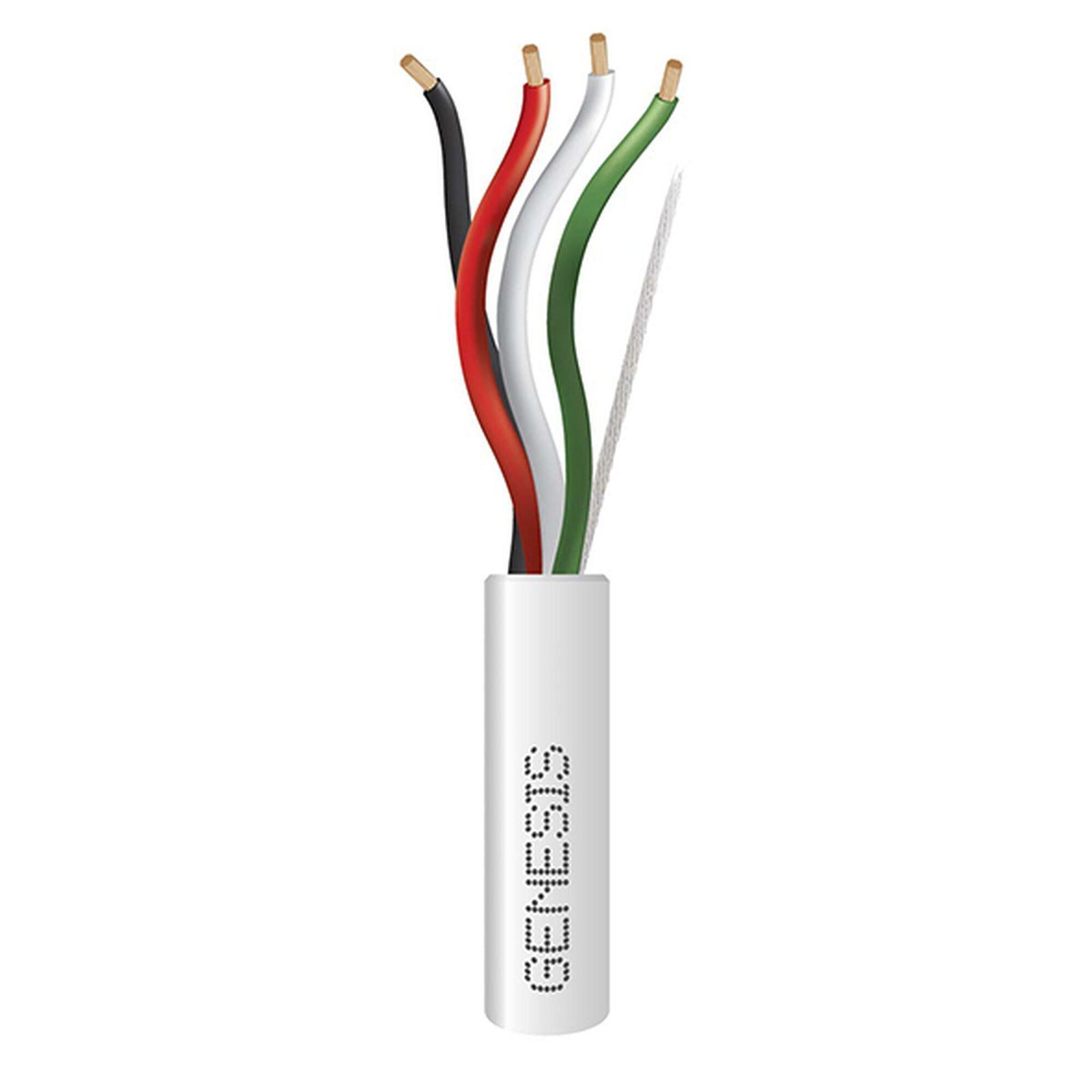 Bobina de 152 Metros de Cable / 4 x 16 AWG / Color Blanco / Aplicaciones de Alarmas de Intrusión y Automatización 5474-5501 - GENESIS