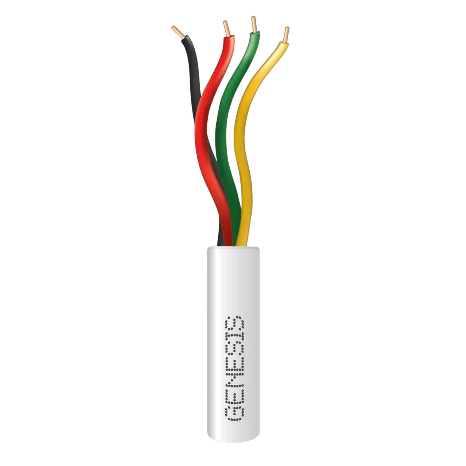 Bobina de 305 Metros / Alambre de Cobre / 4 x 22 AWG / Riser / Para Interior / Color Blanco/ Para Aplicaciones de Alarmas de Intrusión / Sistemas de Automatización. 2103-1101/1000 - GENESIS