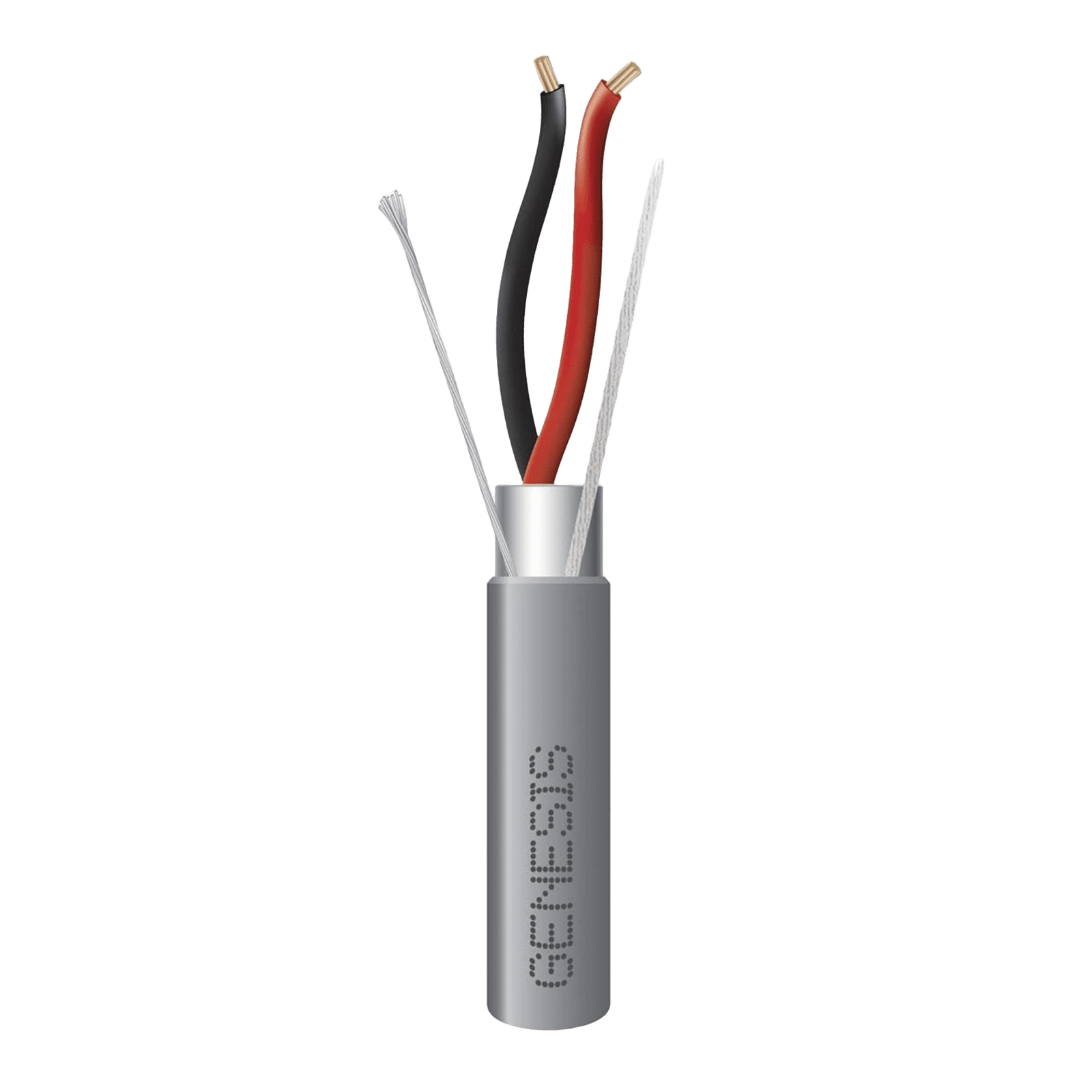 Bobina de 305 Metros / Cable 2 x 18 AWG / Color Gris / Blindado / Riser / Aplicaciones de Audio Control de Acceso y Automatización 2214-1109/1000 - GENESIS