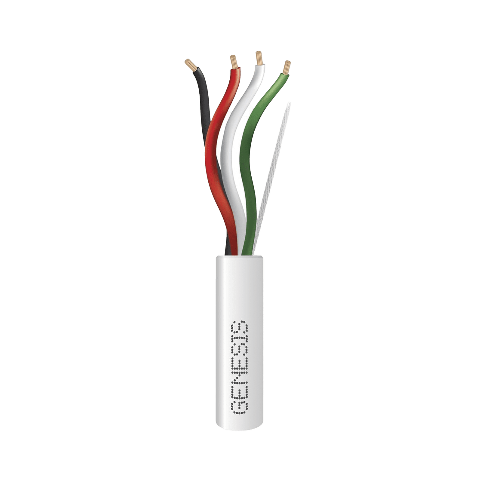 Bobina de 305 Metros / Cable de Cobre / 4 x 18 AWG / Riser / Para Interior / Color Blanco / Para Aplicaciones de Alarmas de Intrusión/Control de Acceso/ Automatización / Interfonos y Tv Porteros 2115-1101/1000 - GENESIS