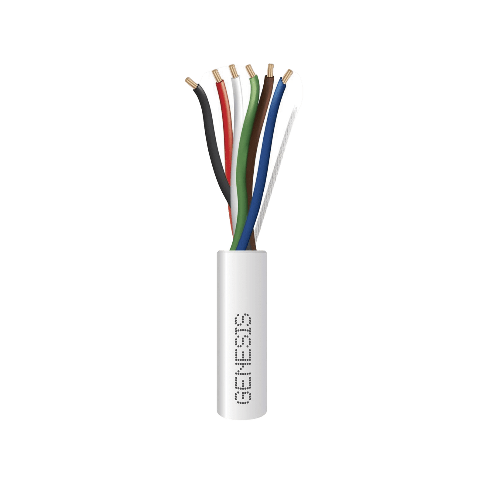 Bobina de 305 Metros / Cable de Cobre / 6 x 22 AWG / Tipo CMR-CL3R / Para Interior / Para Aplicaciones de Control de Acceso / Alarmas de Intrusión / Automatización / Interfonos y TV Porteros 2106-1101/1000 - GENESIS