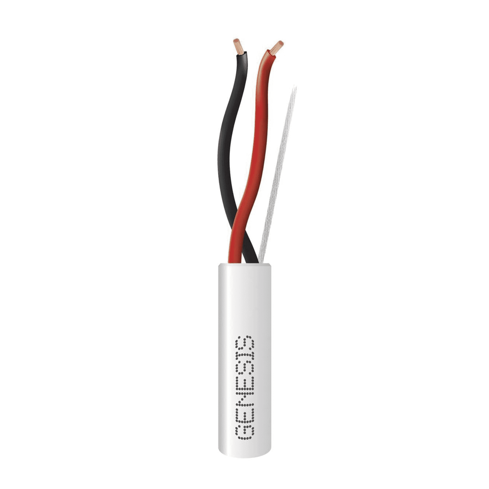 Bobina de 305 Metros de Cable / 2 x 16 AWG / Tipo CMR-CL3R / Color Blanco / Para Aplicaciones de Alarmas de Intrusión, Control de Acceso, Automatización, Interfonos y Tv Porteros 2121-1101/1000 - GENESIS
