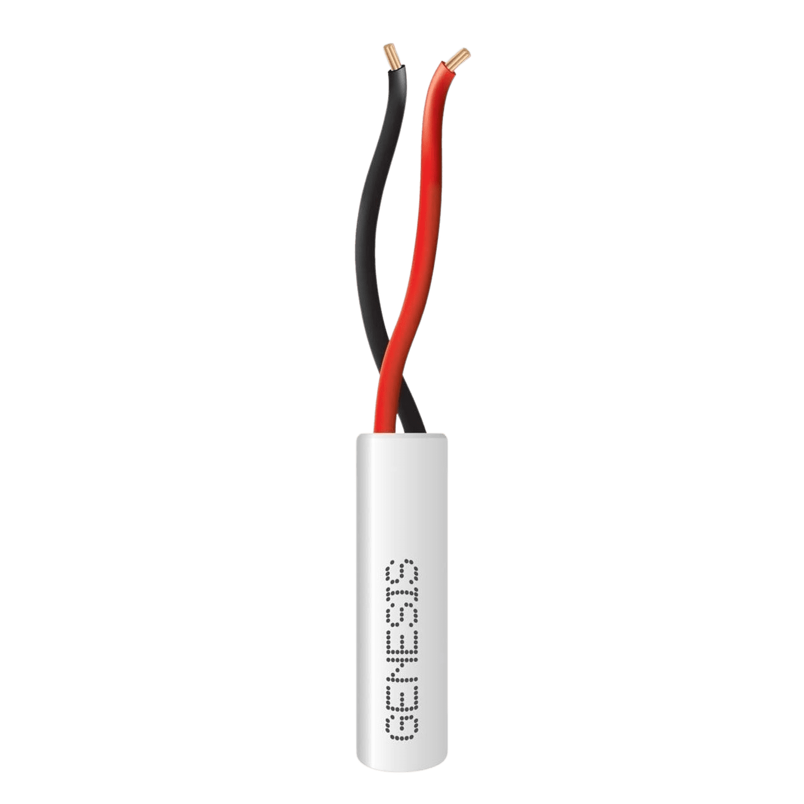 Bobina de 305 Metros de Cable / 2 x 22 AWG / Color Blanco / Uso Interior / Riser / Para Sistemas de Intrusión y Automatización 2102-1101/1000 - GENESIS