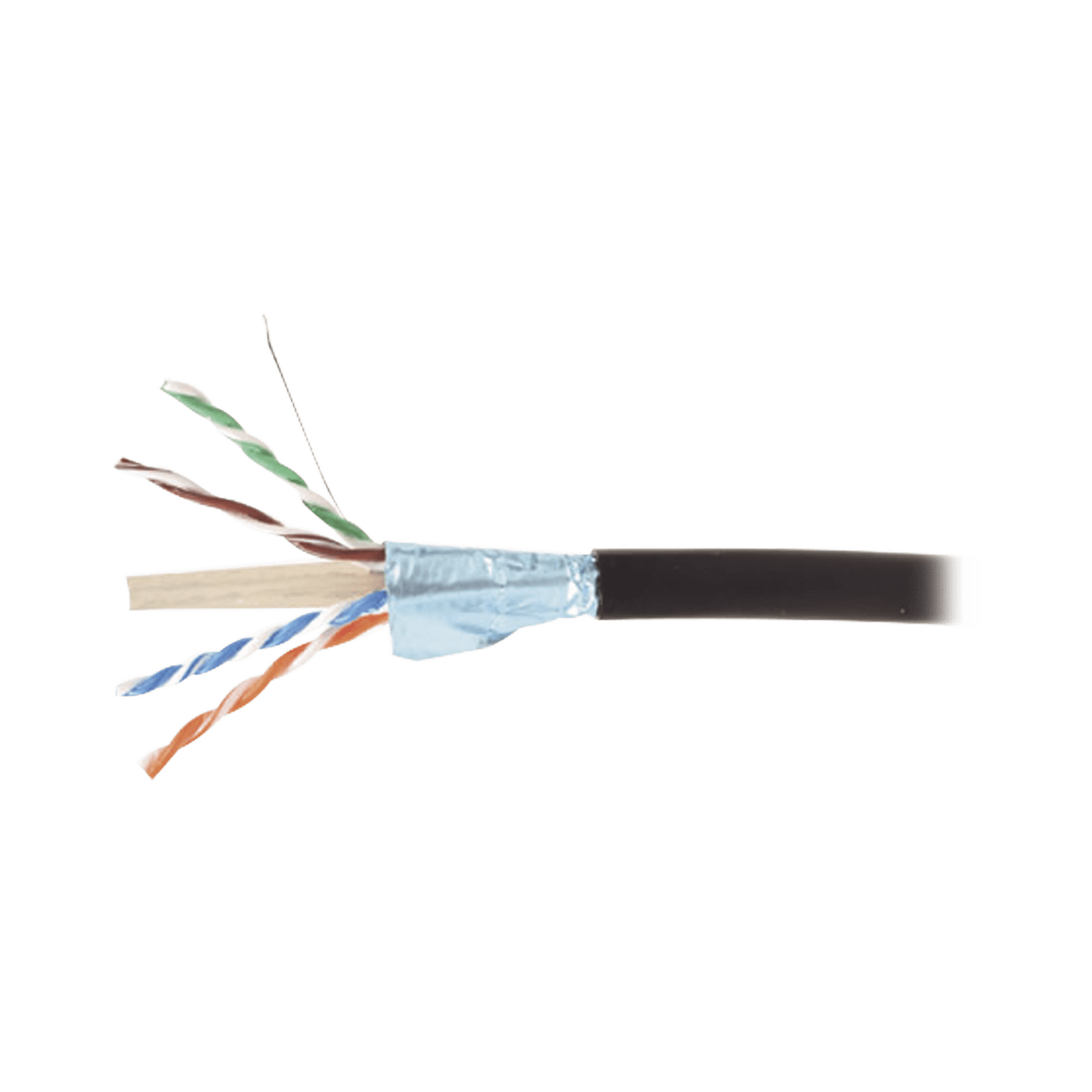 Bobina de Cable Blindado F/UTP de 4 Pares, Para Exterior con Gel, Cat6A (23 AWG), Industrial para Climas Extremos, Enterrado Directo, Color Negro, 305 m 9A6O4-A5-01AR1A - SIEMON