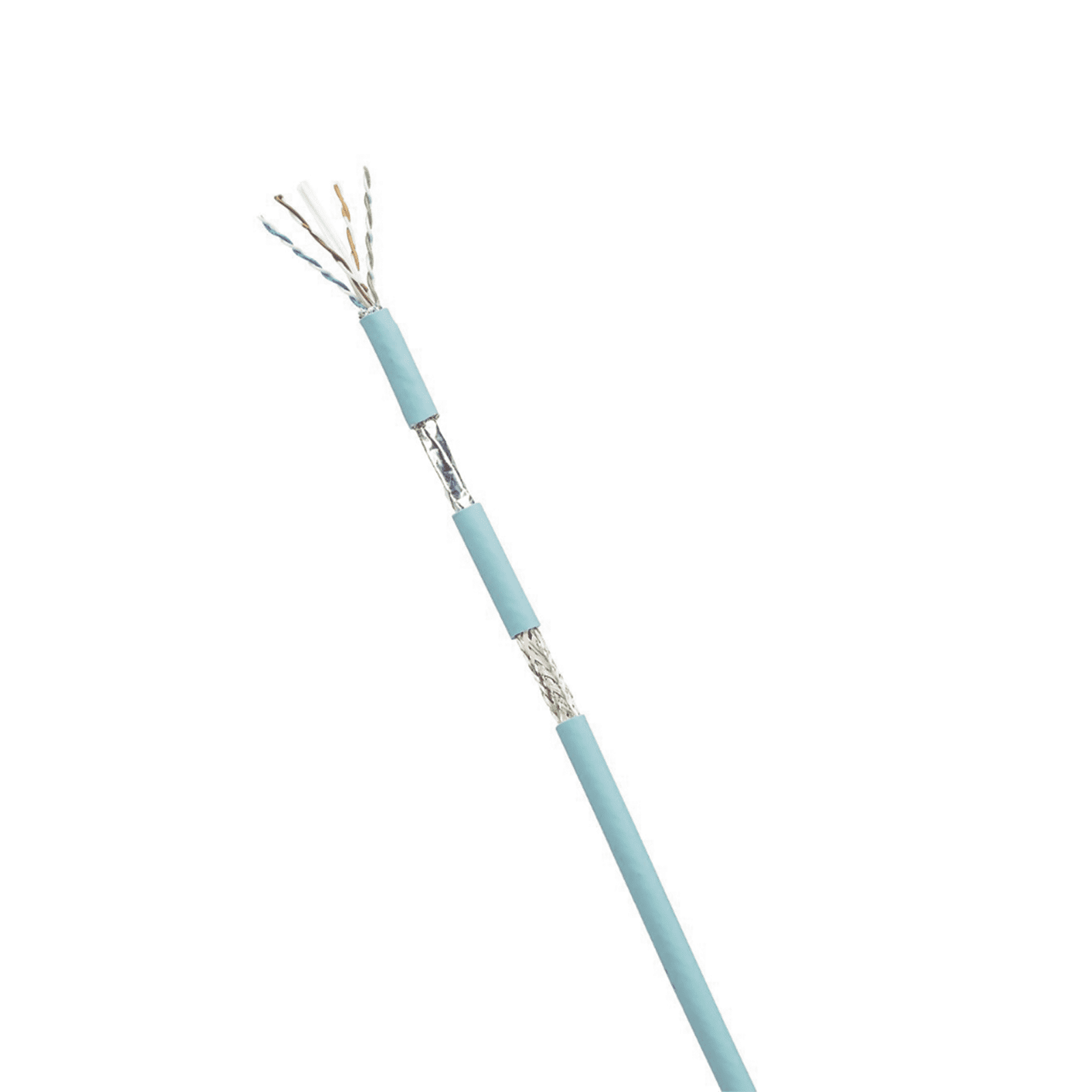 Bobina de Cable Blindado SF/UTP Categoría 6A, Uso Industrial con Resistencia al Aceite y Rayos UV, Multifilar 24/7 (Flexible), Color Azul Cerceta, Bobina de 305m ISFCH6X04ATL-UG - PANDUIT
