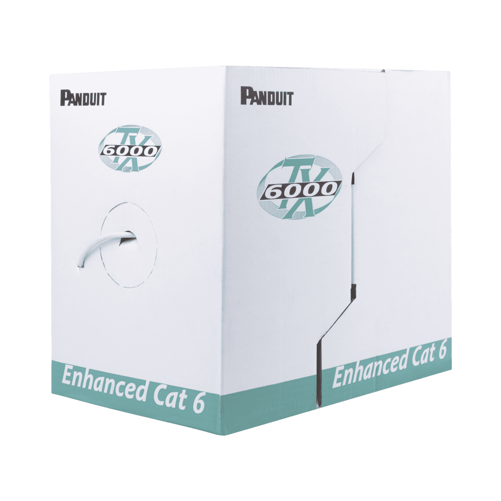 Bobina de Cable UTP 305 m. de Cobre, TX6000™ PanNet, Reelex, Gris, Categoría 6 Mejorado (23 AWG), PVC (CMR, Riser), de 4 pares PUR6004IG-FE - PANDUIT