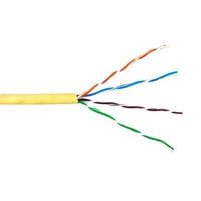 Bobina de Cable de 305 Metros UTP Cat6 Riser / Color Amarillo / UL, CMR, Probado a 350 Mhz / Para Aplicaciones de CCTV, Redes de Datos, IP megapixel, Control RS485 6360-1102/1000 - GENESIS