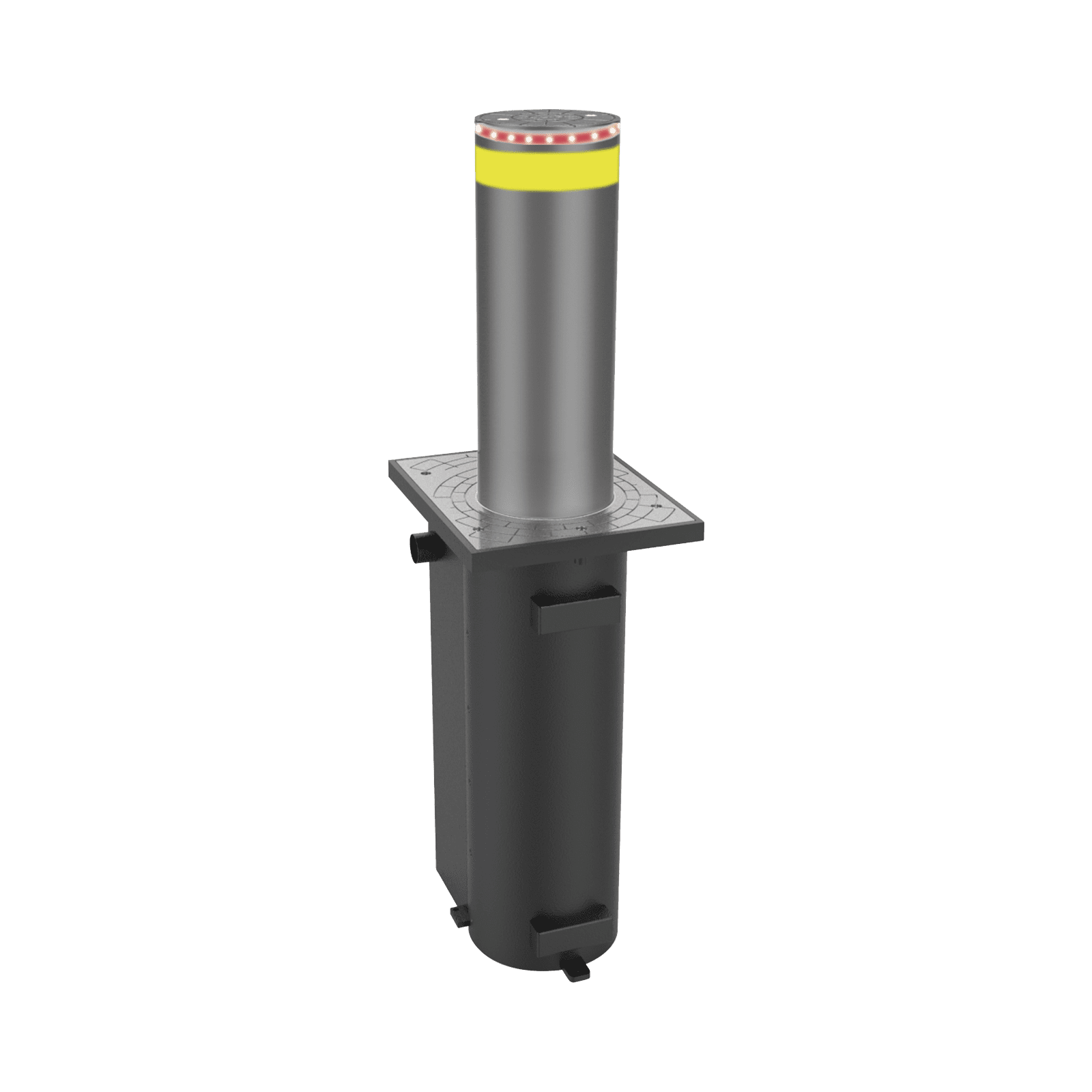 Bolardo Hidráulico / Alta resistencia al impacto hasta 300 000 J / Uso intensivo (Bomba italiana)/ Requiere Tarjeta controladora (No incluida)  / Fácil instalación XB-275-H07K - AccessPRO