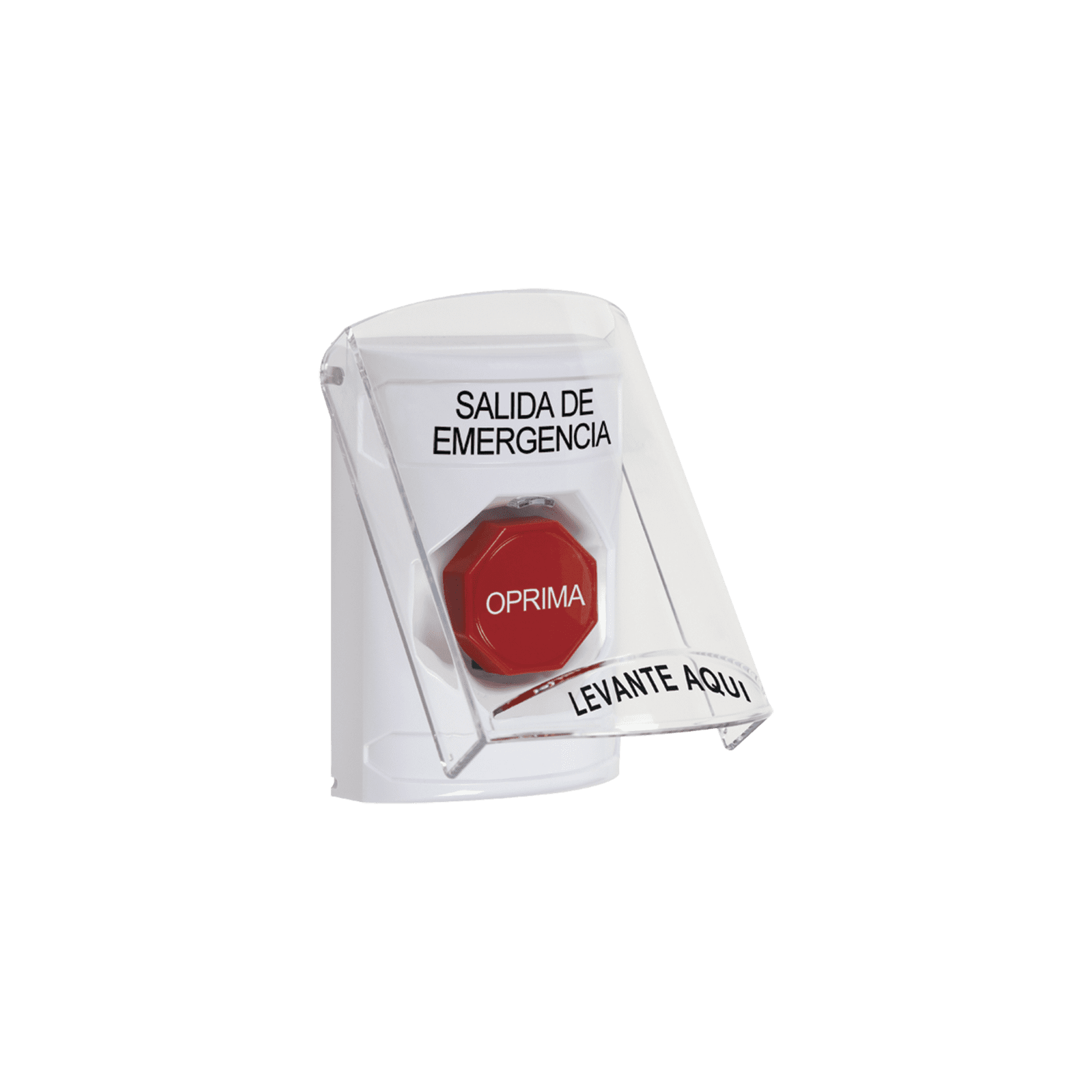 Botón Multipropósito, Texto Salida De Emergencia, Llave para Restablecer, Bocina Integrada De Alarma, Tapa De Policarbonato, 2 Relevadores forma C, Interior SS23A2EX-ES - STI