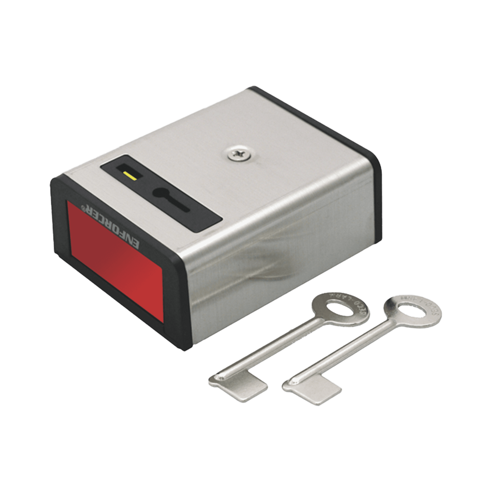 Botón de Pánico Enclavado / Restablecimiento Manual con Llave / Normalmente Abierto / Cubierta Metálica / SS-078Q - ENFORCER SECOLARM