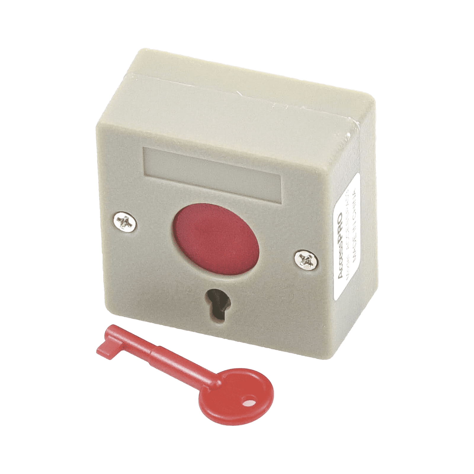 Botón de Pánico a Prueba de Fuego / Restablecimiento con Llave / Tamaño Compacto para Fácil Instalación ACCESSPA53 - AccessPRO