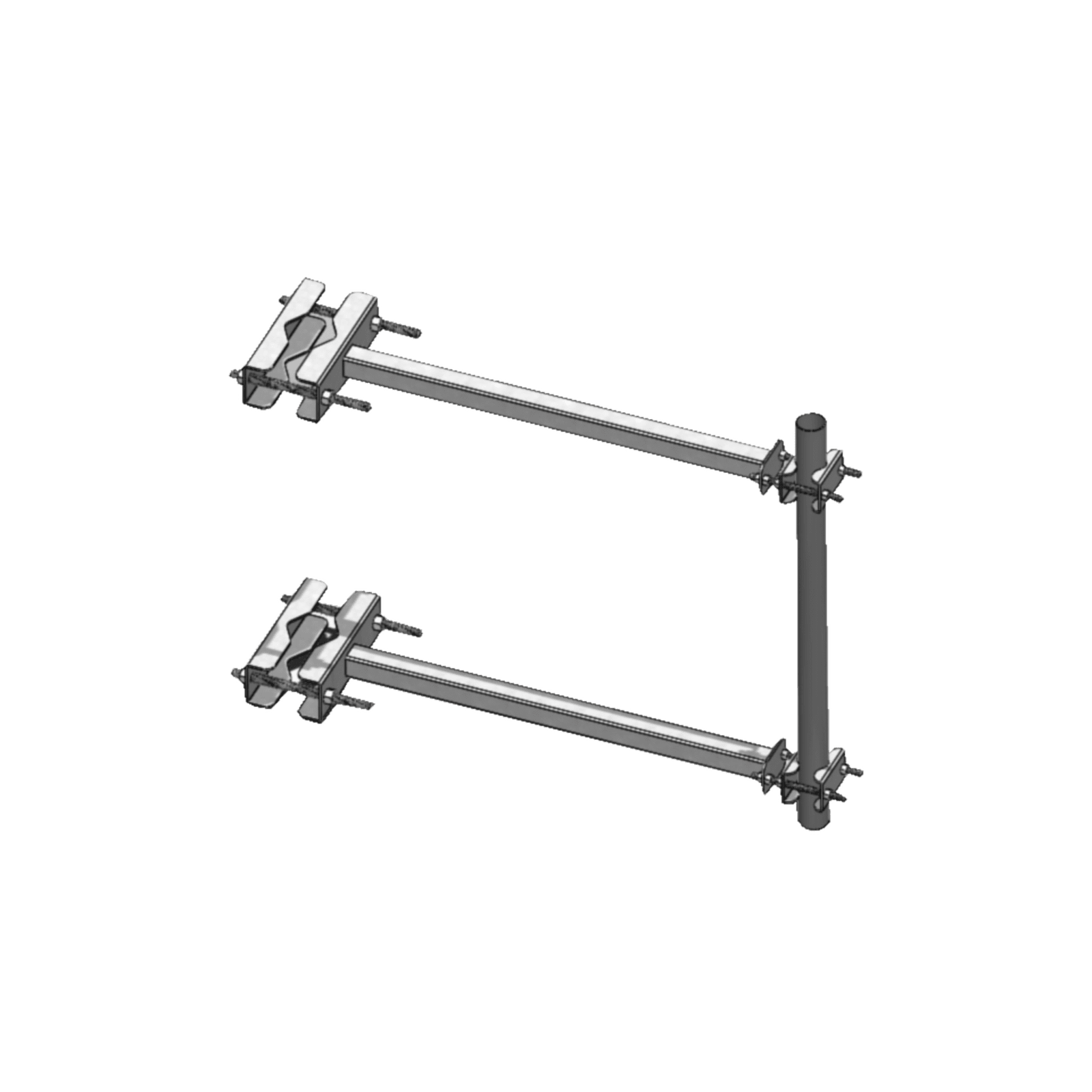 Brazo Lateral  para Torre Autosoportada, Tubo de  2″ Ced. 30 X 60 cm, Sep. 60 cm. STAB-L1 - SYSCOM TOWERS