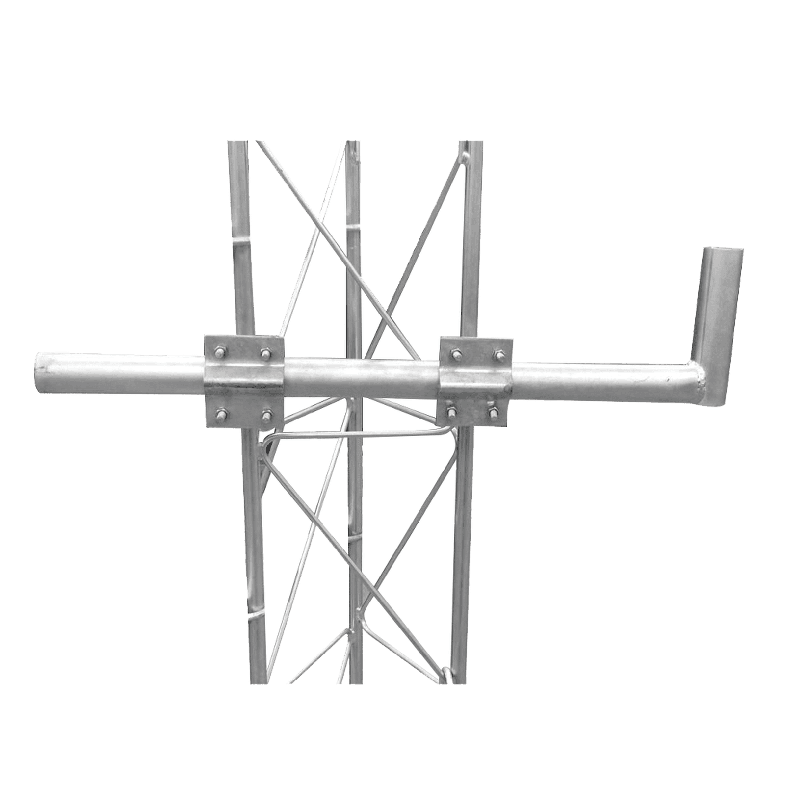 Brazo tipo Bastón. Inmersión en Caliente. Largo: 80 cm. Alto: 20 cm. Tubo: 1-1/2″ Ced.30 SBL-UNI-1G - SYSCOM TOWERS