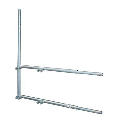 Brazo tipo “F”, para tramos STZ-45, galvanizado  por electrólisis. SBL-45 - SYSCOM TOWERS