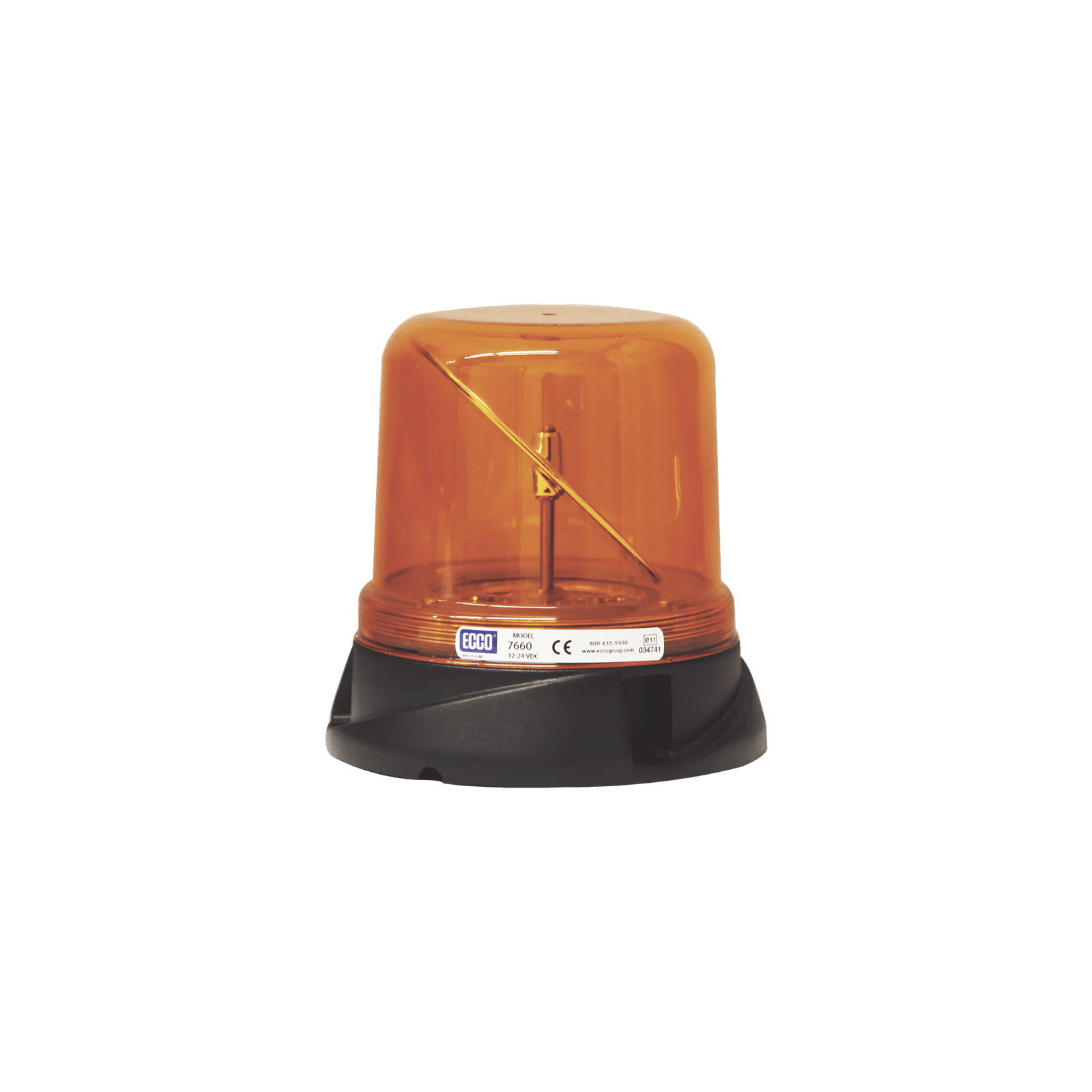 Burbuja rotoled color ámbar, con montaje permanente X-7660A - ECCO