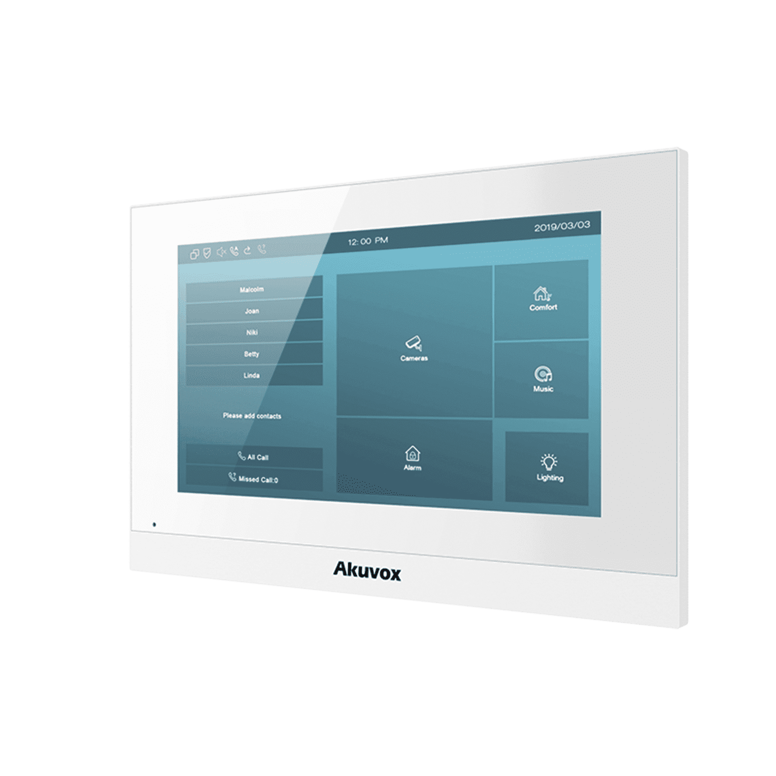 Monitor Linux / Pantalla Touch de 7 Pulgadas / SIP / POE / WIFI / Compatible con Frentes de Calle Akuvox C313W - AKUVOX
