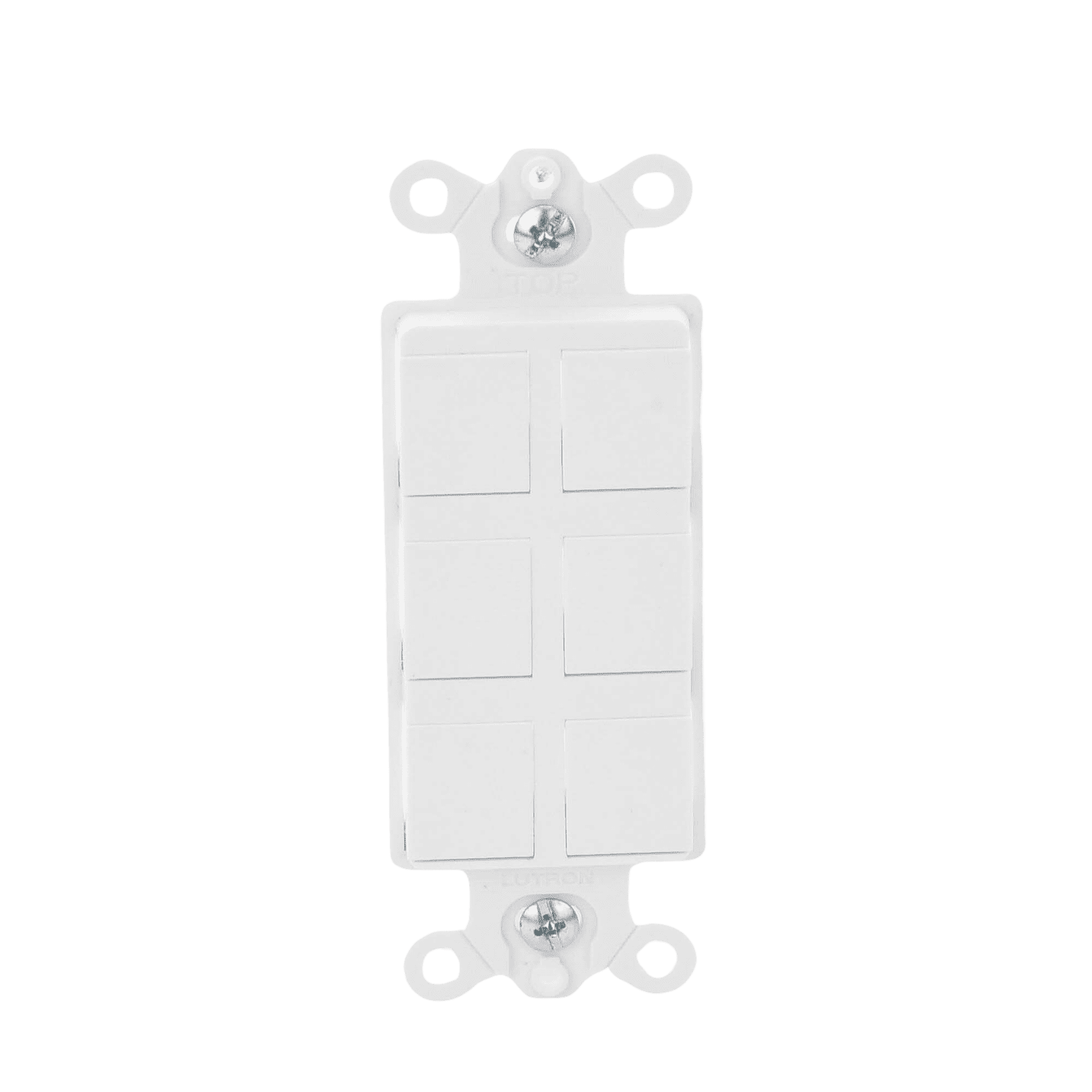 Caja de pared para contactos varios, 6 mini espacios. CA6PFWH - LUTRON ELECTRONICS