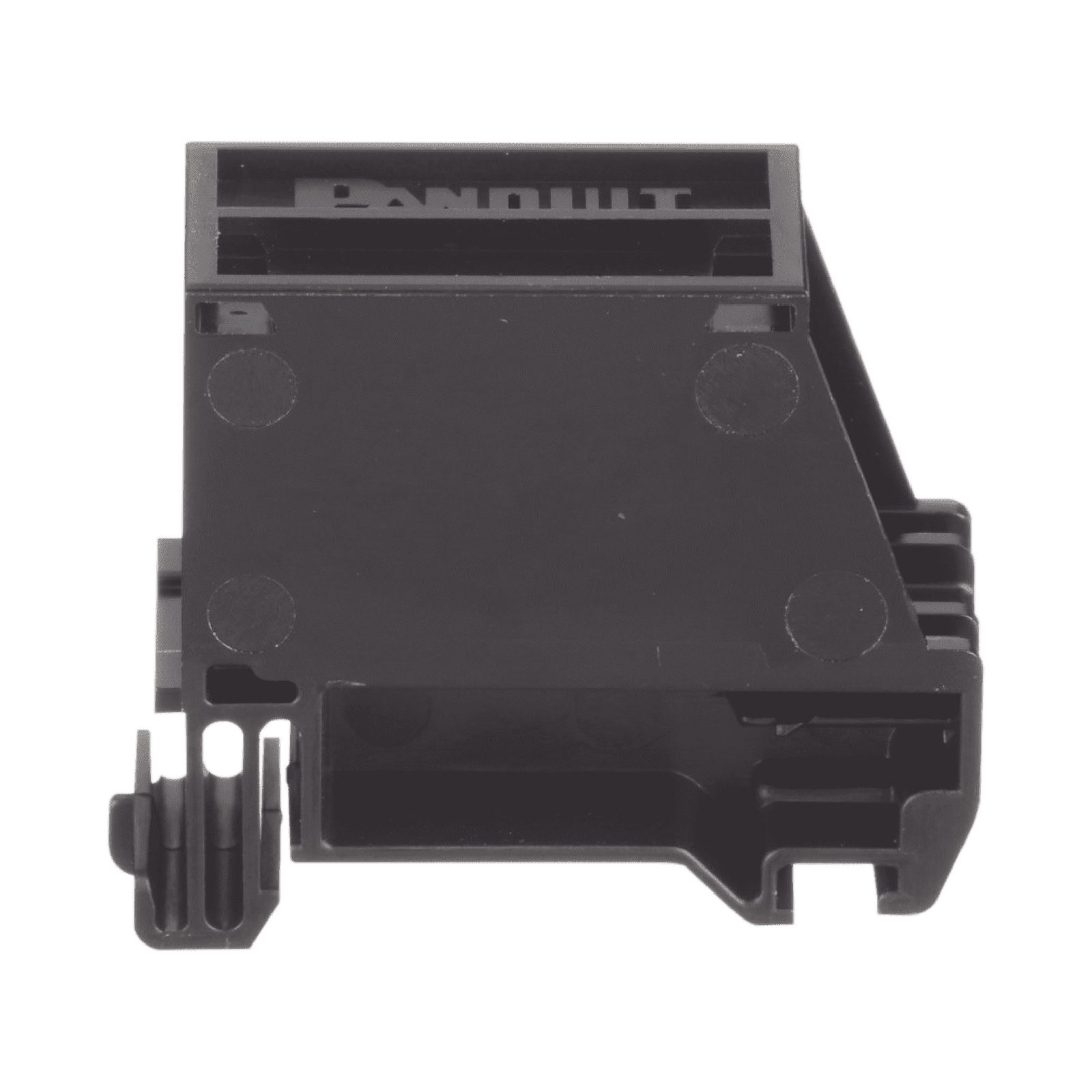 Adaptador de 1 Puerto, Para Conectores Tipo Mini-Com, Montaje en Riel Din Estándar de 35mm, Color Negro CADIN1BL - PANDUIT