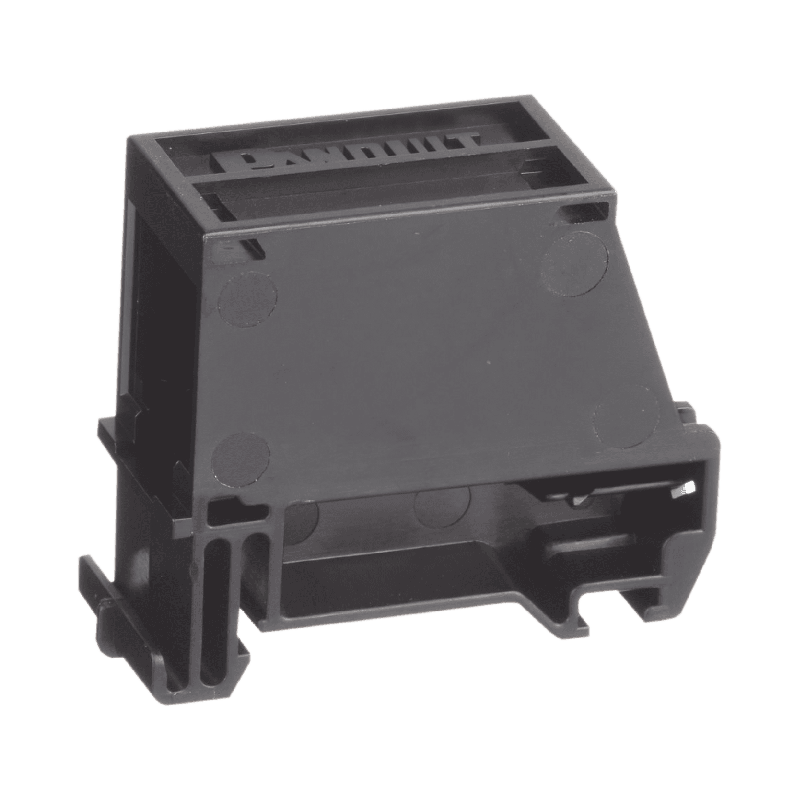 Adaptador de 1 Puerto, Para Conectores Tipo Mini-Com, Montaje en Riel Din Estándar de 35mm, Color Negro CADIN1BL - PANDUIT