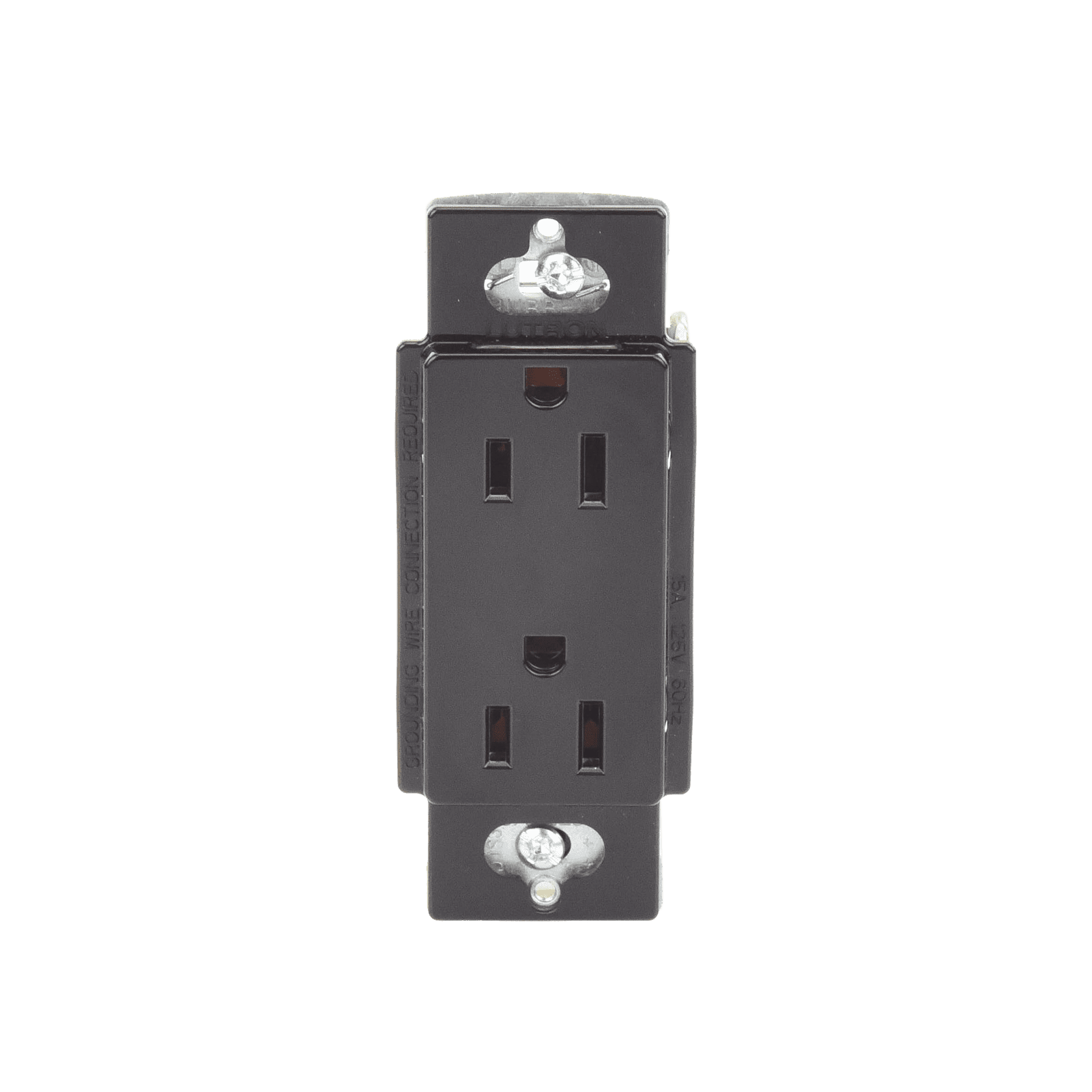 Tomacorriente, receptaculo convencional 120V, 15A, color negro. CAR15BLS - LUTRON ELECTRONICS