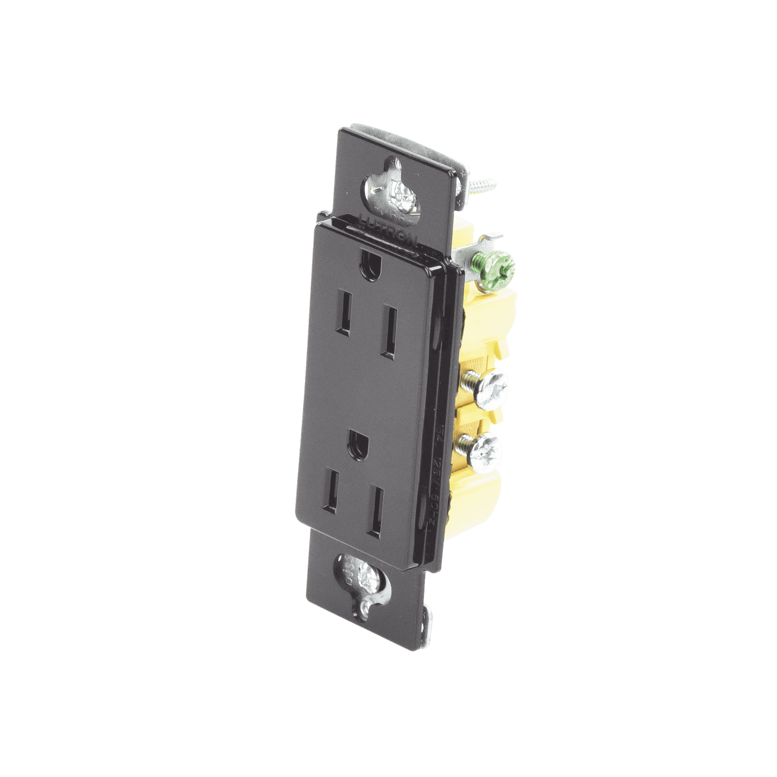 Tomacorriente, receptaculo convencional 120V, 15A, color negro. CAR15BLS - LUTRON ELECTRONICS