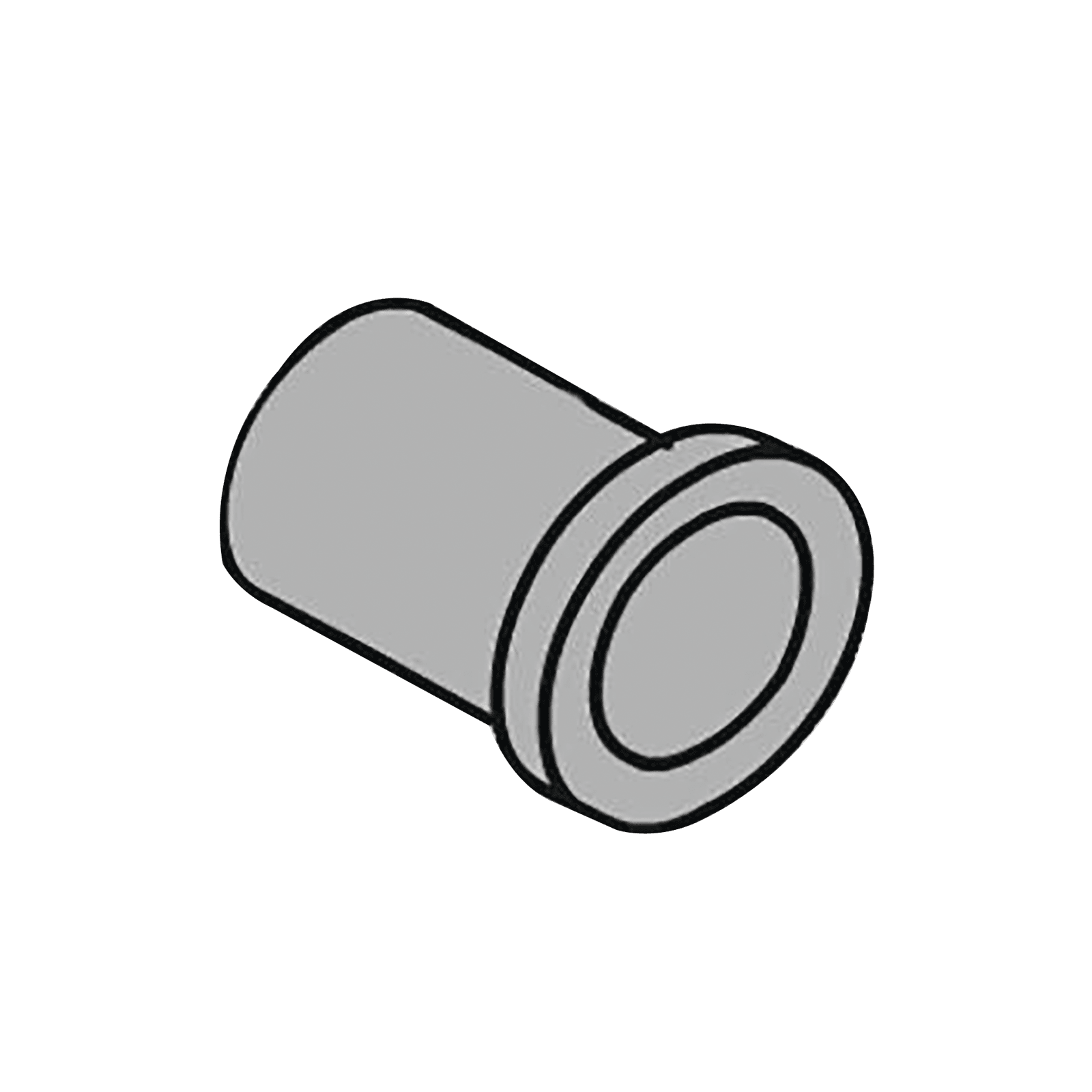 CASQUILLO DE LA BISAGRA SUPERIOR DEL CILINDRO HIDRÁULICO PARA BARRERA SERIE 615 7080435 - FAAC