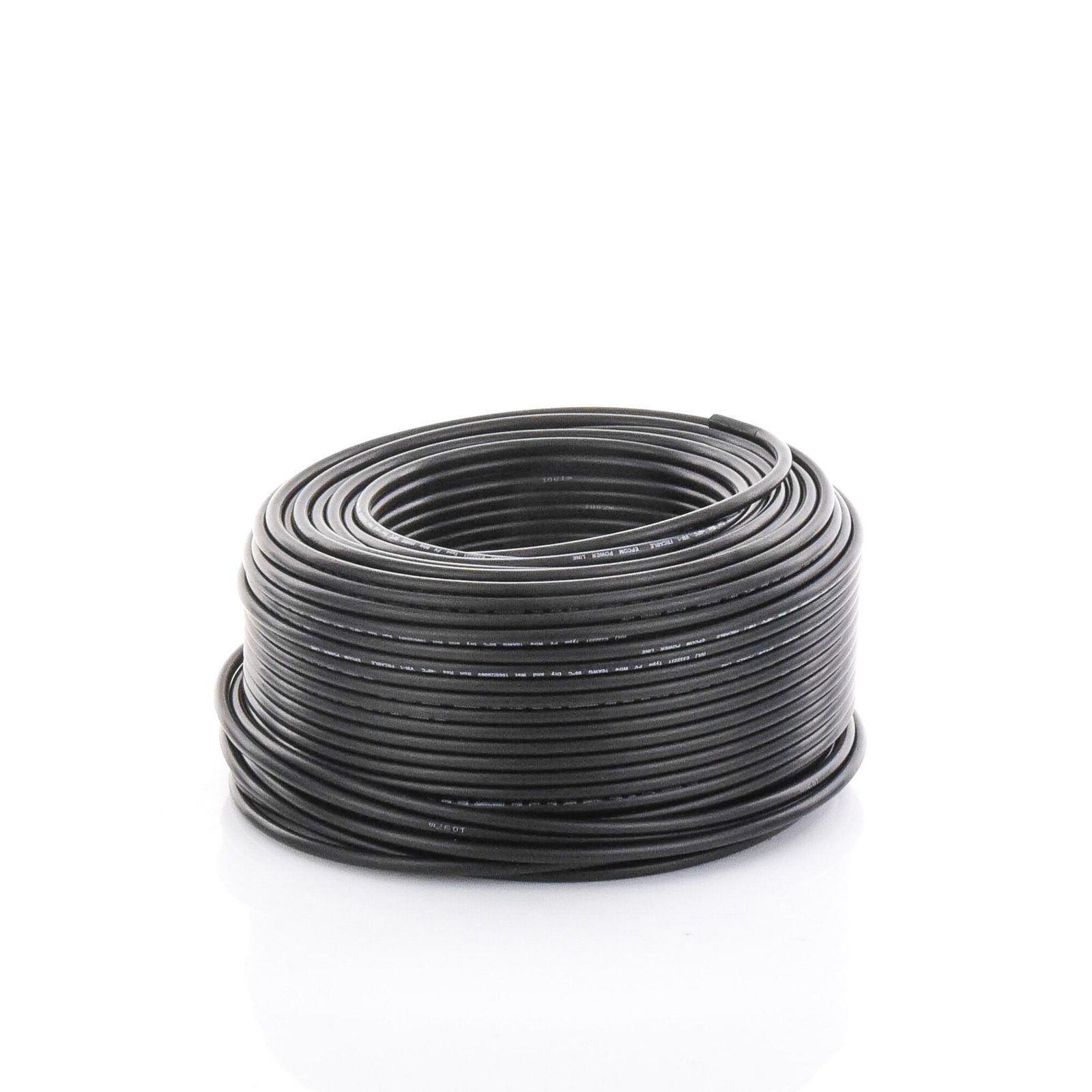 Cable Fotovoltaico Negro / 6mm² (10AWG) / Material COBRE /  2000V / Rollo de 100m CBL-PV-10B/100 - EPCOM POWERLINE