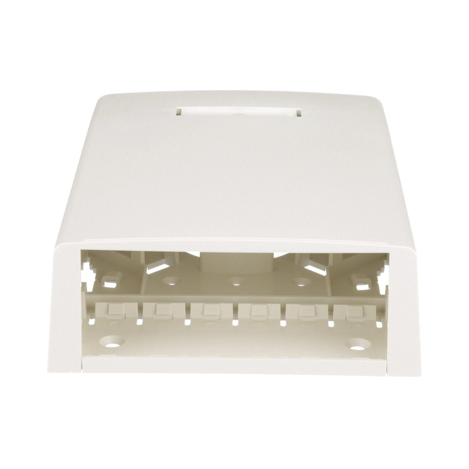 Caja de Montaje en Superficie, Con Accesorio para Resguardo de Fibra Óptica, Para 12 Módulos Mini-Com, Color Blanco Mate CBXF12IW-AY - PANDUIT