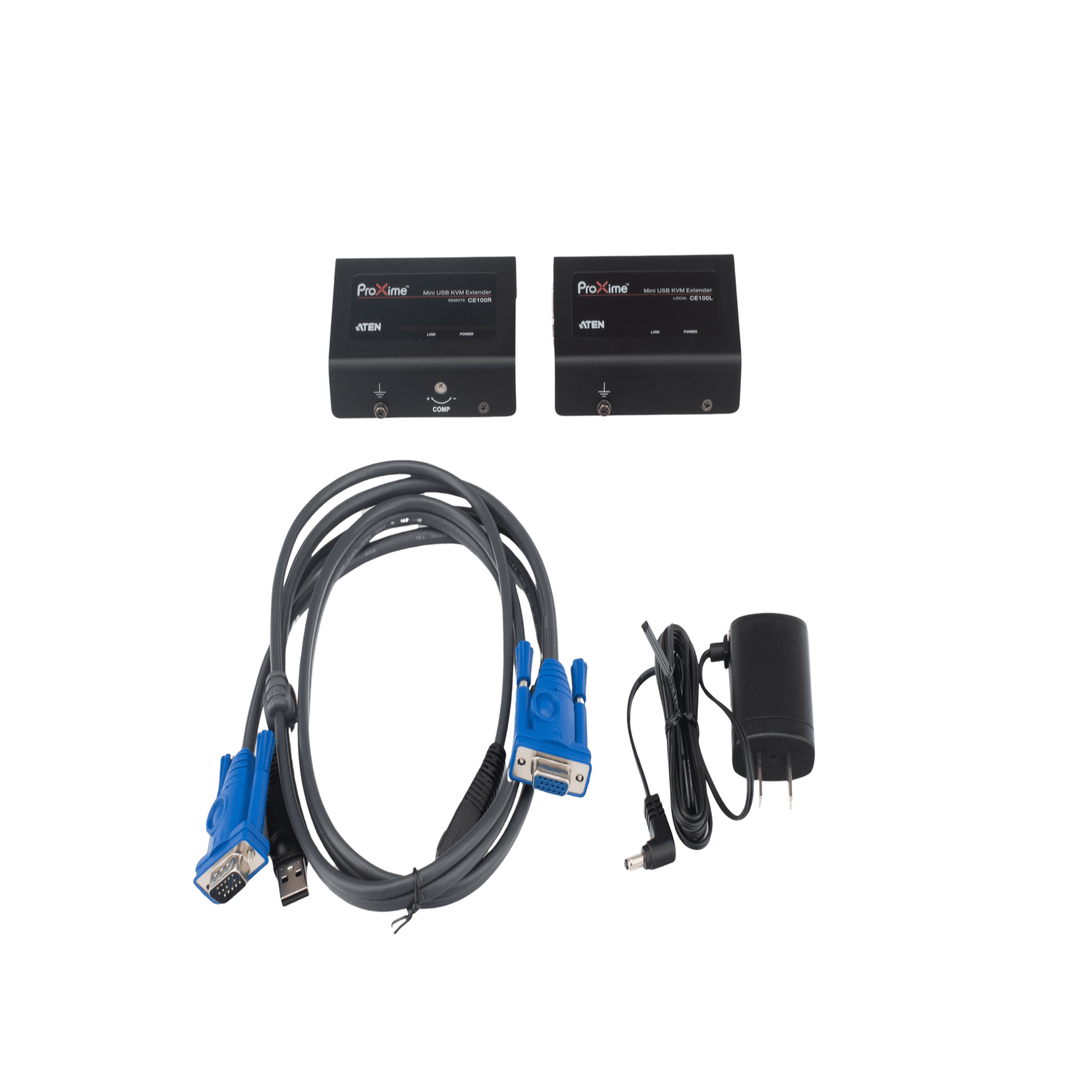 Extensor VGA KVM | Cat 5 |  1280 x 1024 a 60 Hz 100m | 1920 x 1200 a 60 Hz 30 m CE100 - ATEN