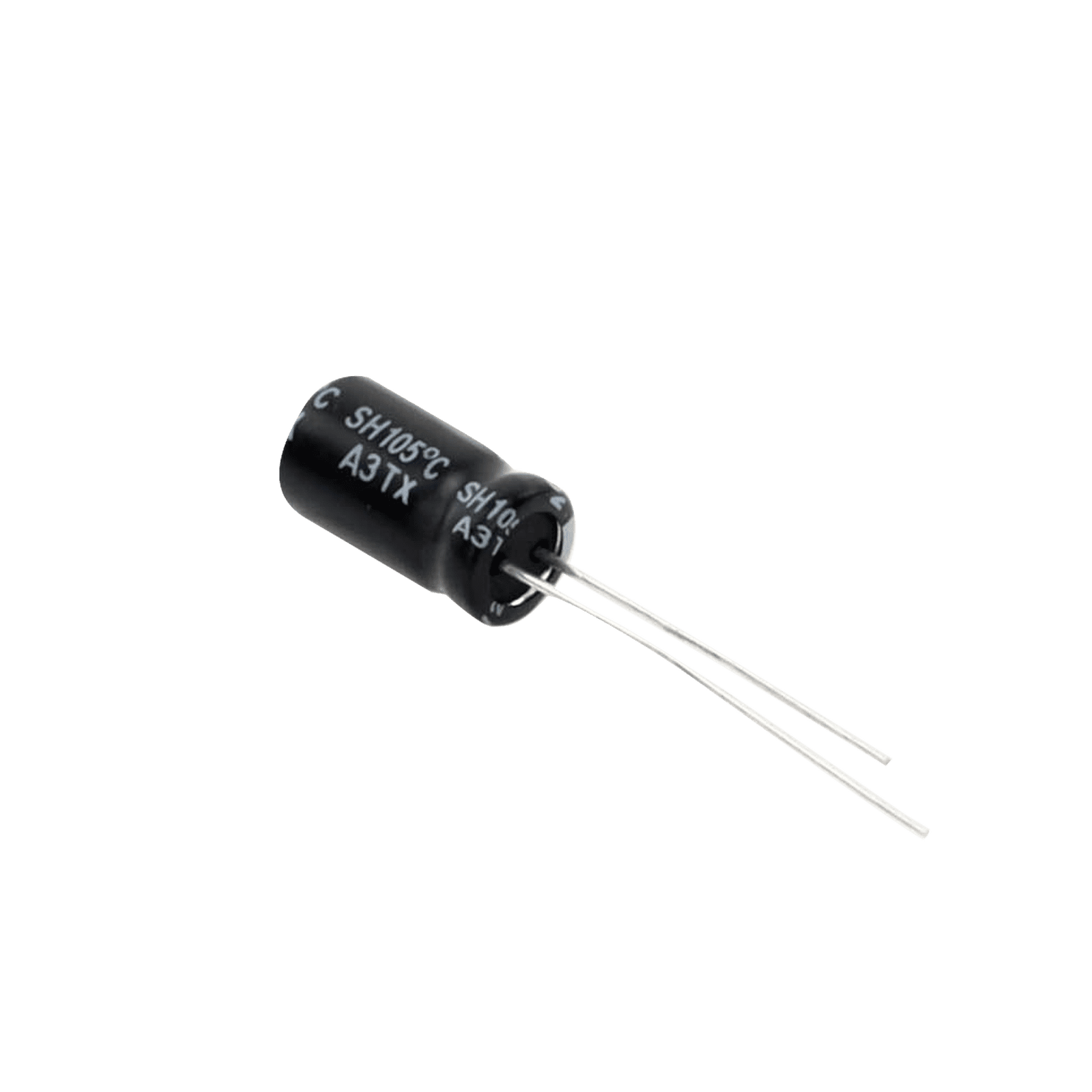 Capacitor Electrolítico en Aluminio, Radial de 220 µFd, 16 Vcc, 105 °C, 6.3 x 11 mm. CE220/16V - SYSCOM