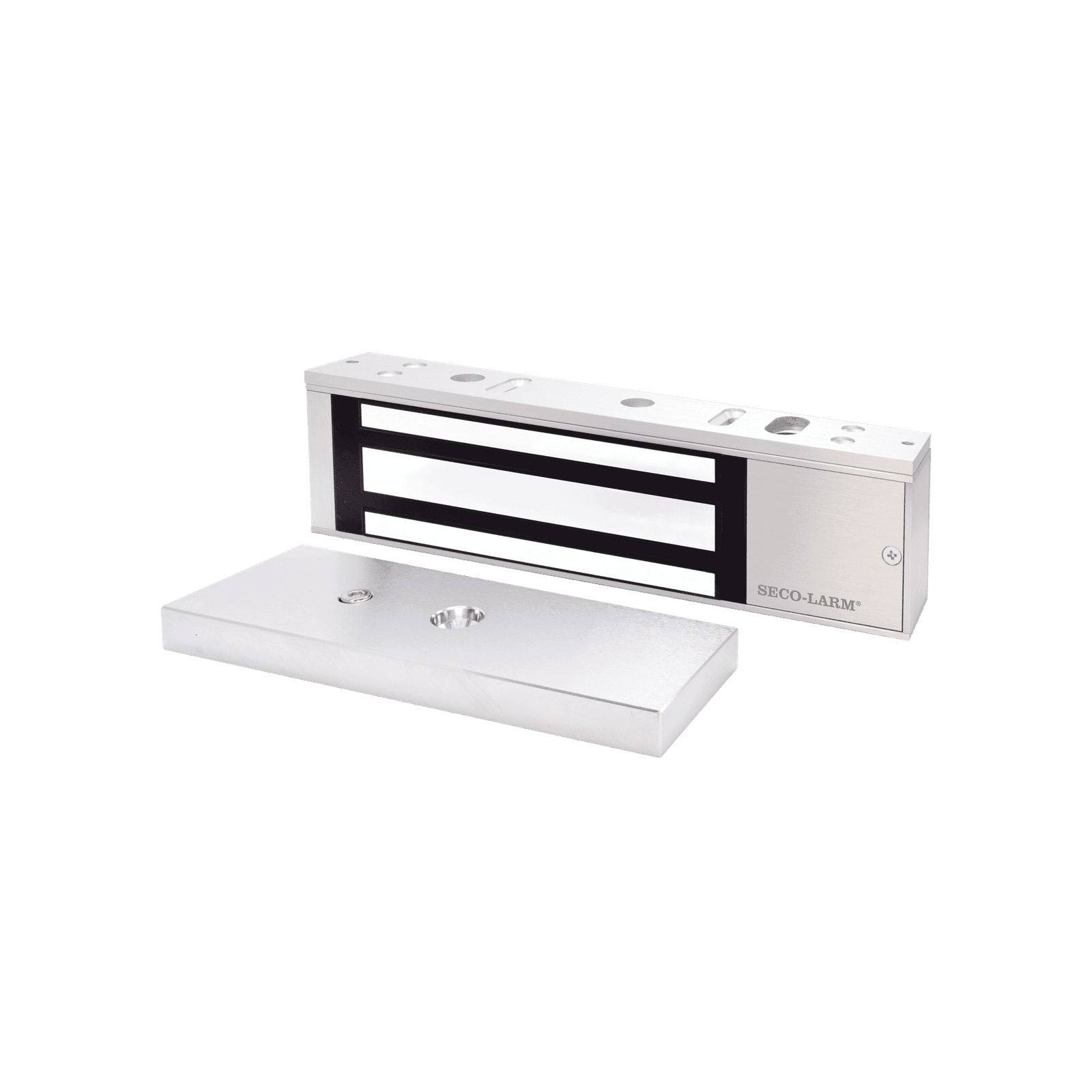 CERRADURA ELECTROMAGNETICA DE 600LB EN COLOR  NEGRO CON SENSOR DE ADHERENCIA Y LED DE STATUS E941SB1K2PQ - ENFORCER SECOLARM