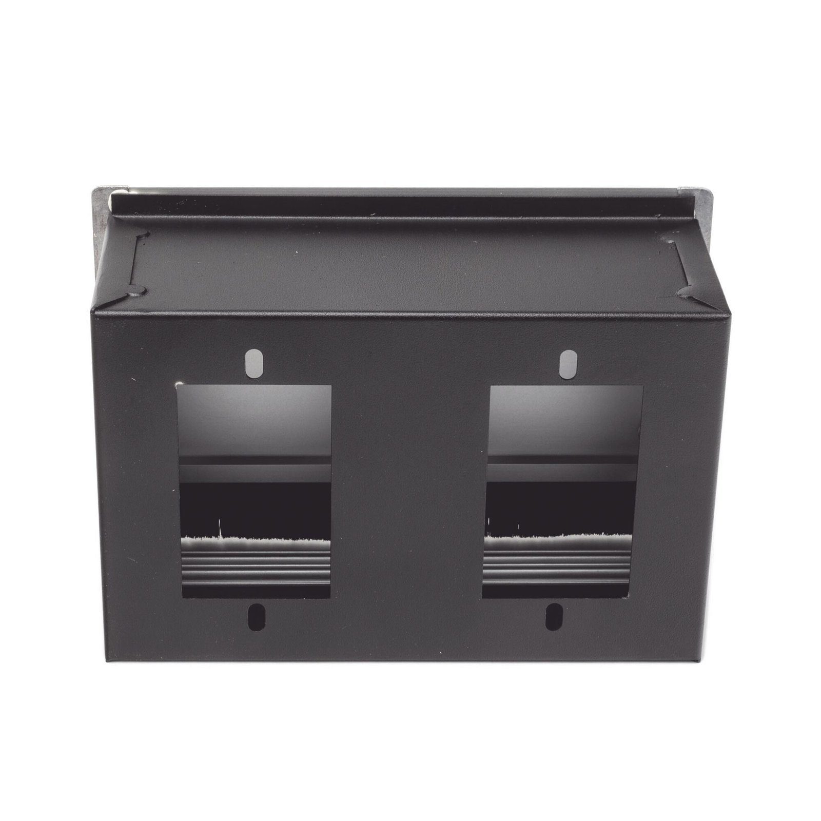 Caja universal vacía de 2 módulos para instalación en escritorio (voz, datos, vídeo, contactos eléctricos), (No incluye accesorios) CE-UNI-2M - THORSMAN