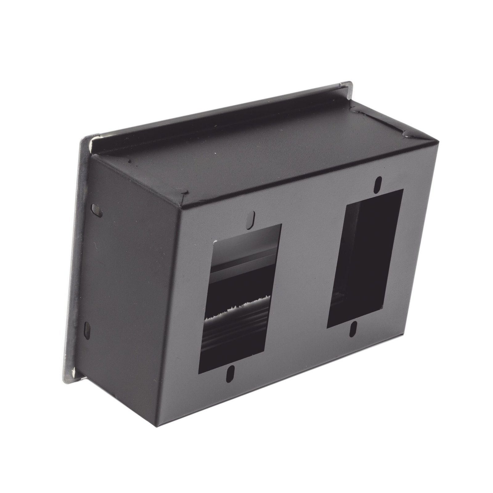 Caja universal vacía de 2 módulos para instalación en escritorio (voz, datos, vídeo, contactos eléctricos), (No incluye accesorios) CE-UNI-2M - THORSMAN